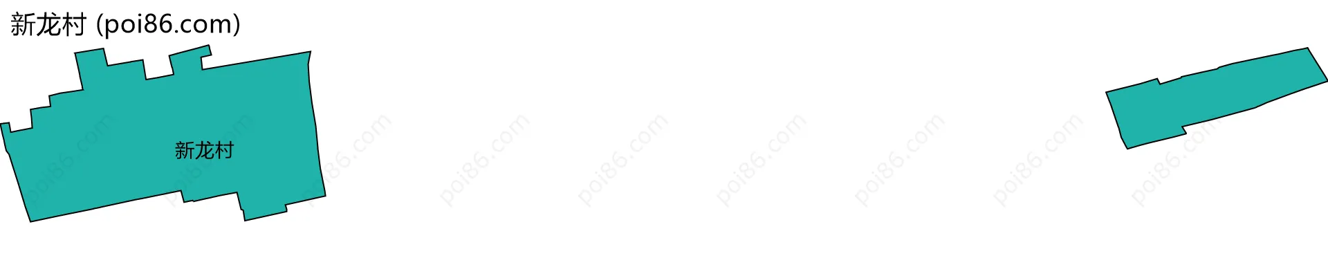 新龙村边界地图
