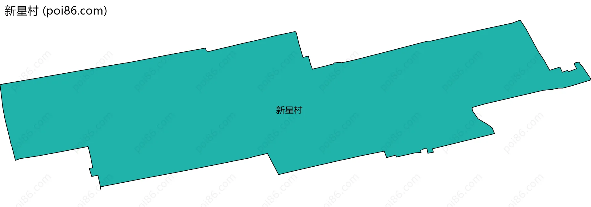 新星村边界地图