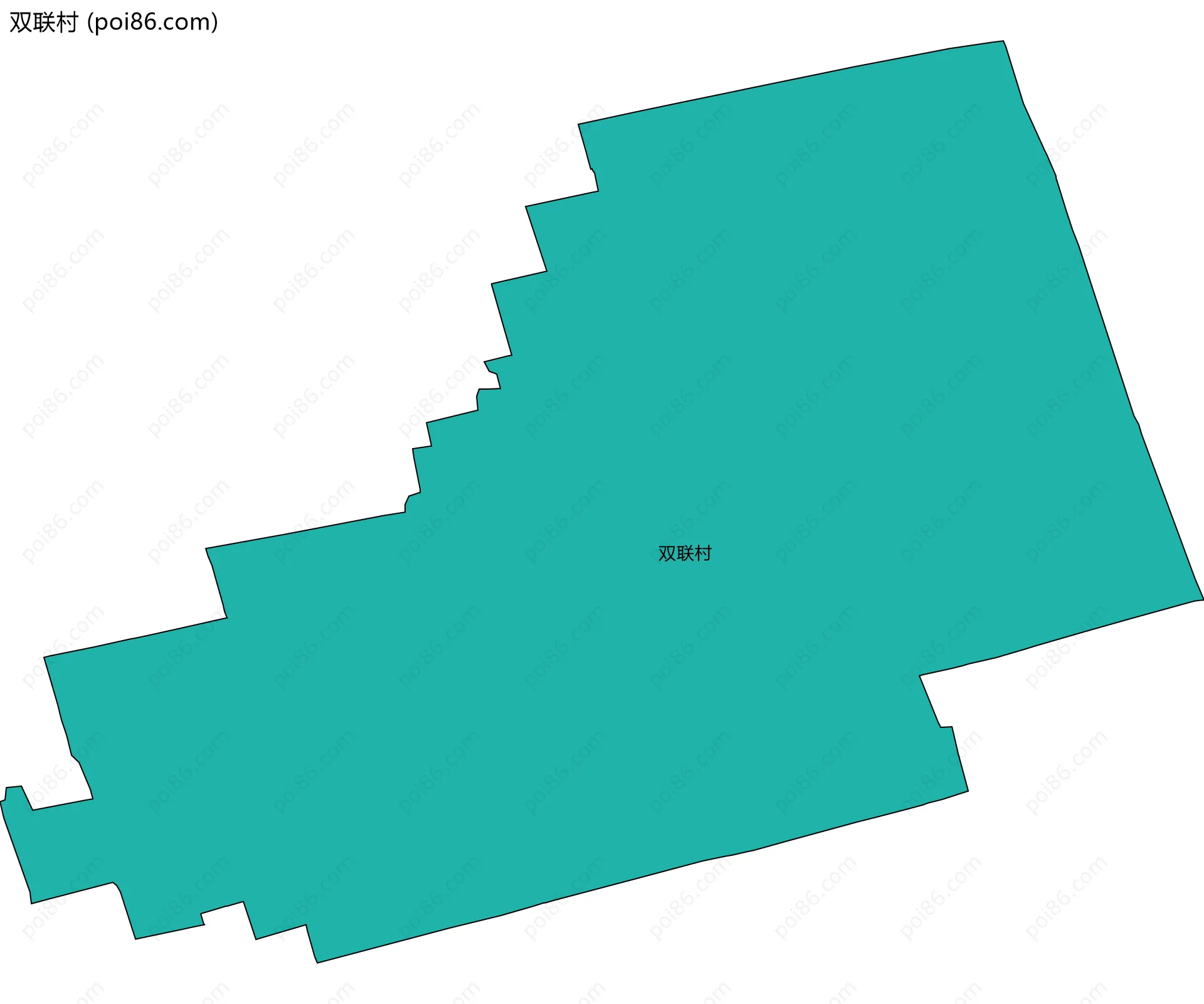双联村边界地图