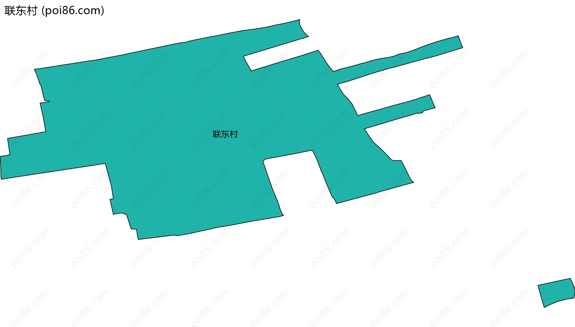 联东村边界地图