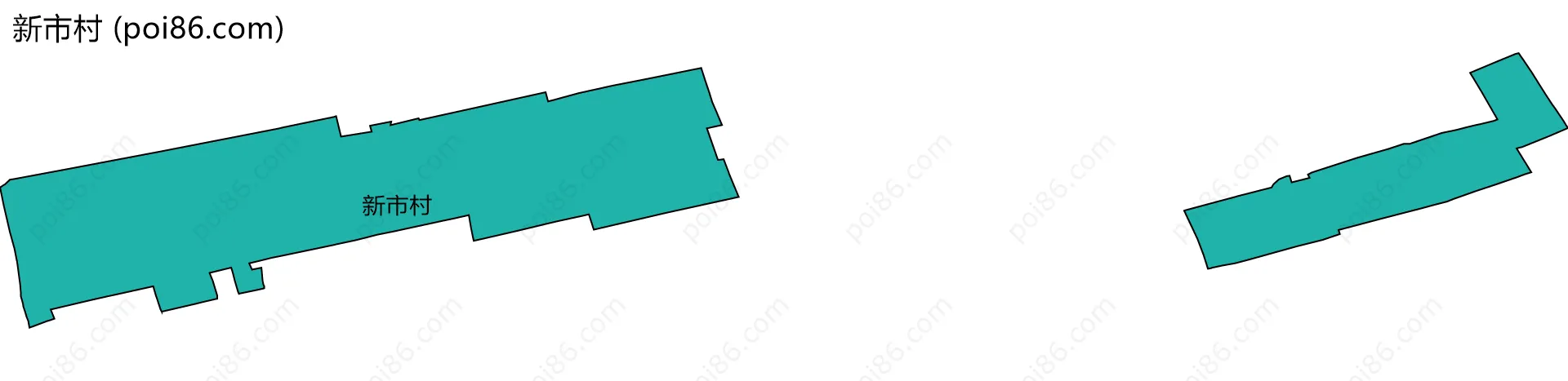 新市村边界地图