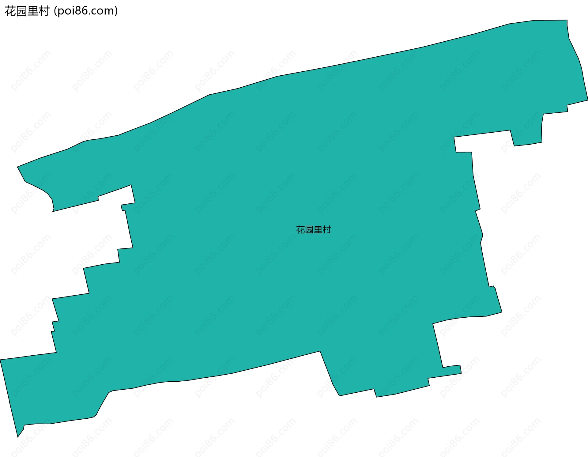 花园里村边界地图