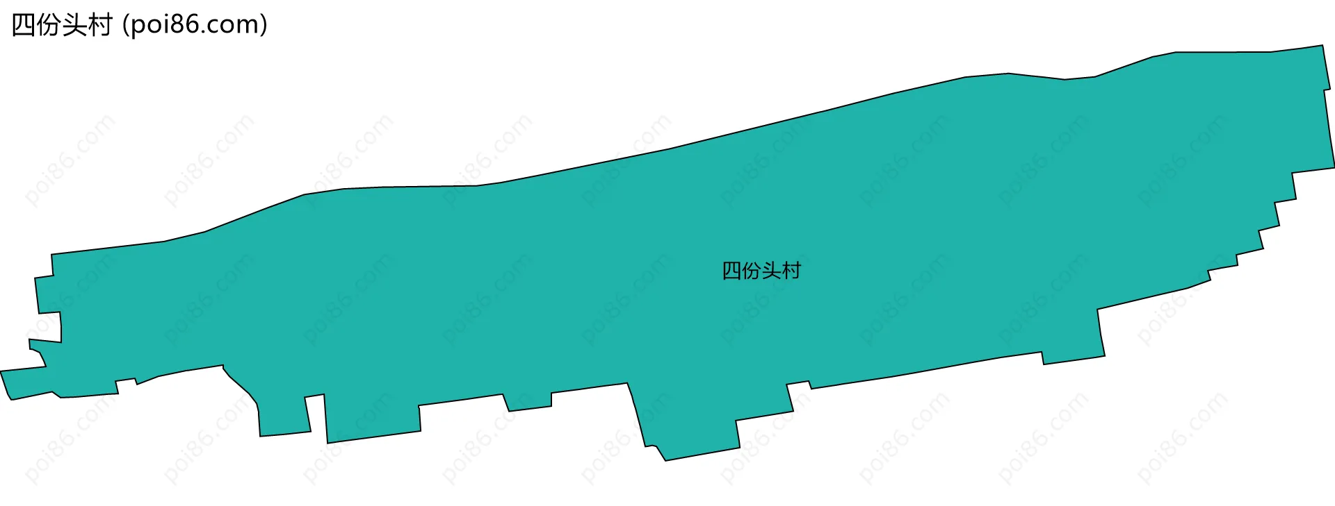 四份头村边界地图