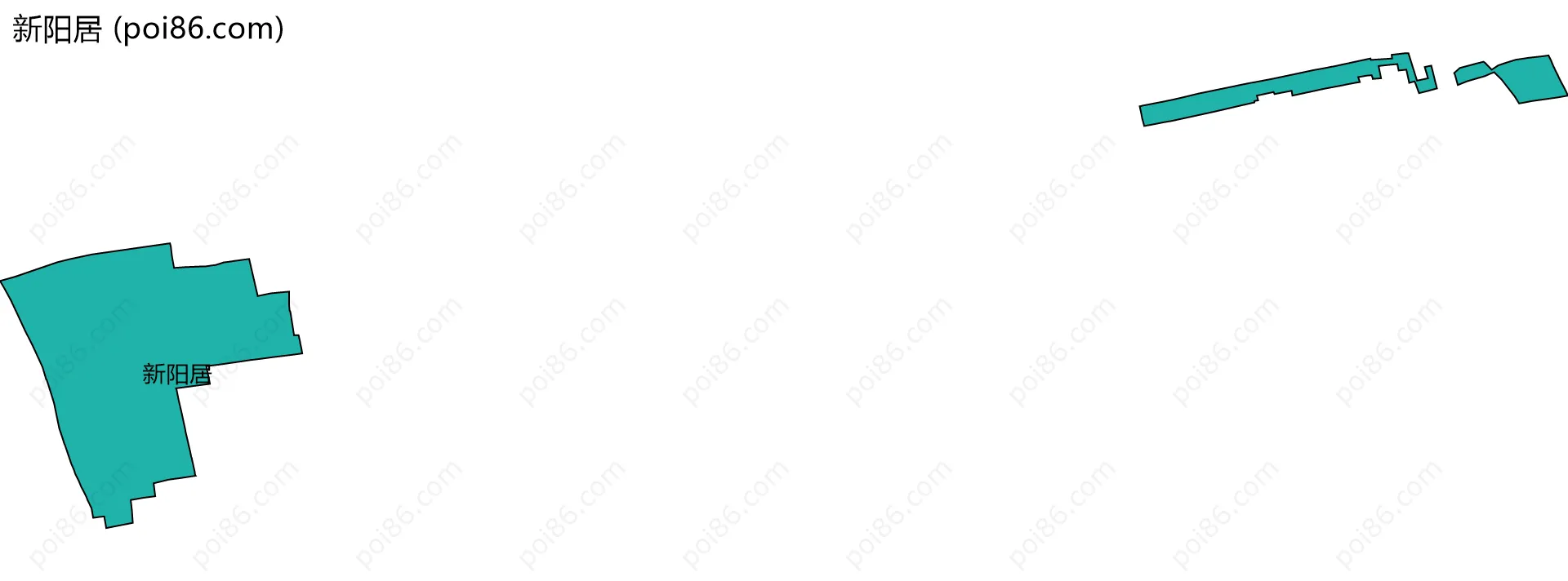 新阳居边界地图