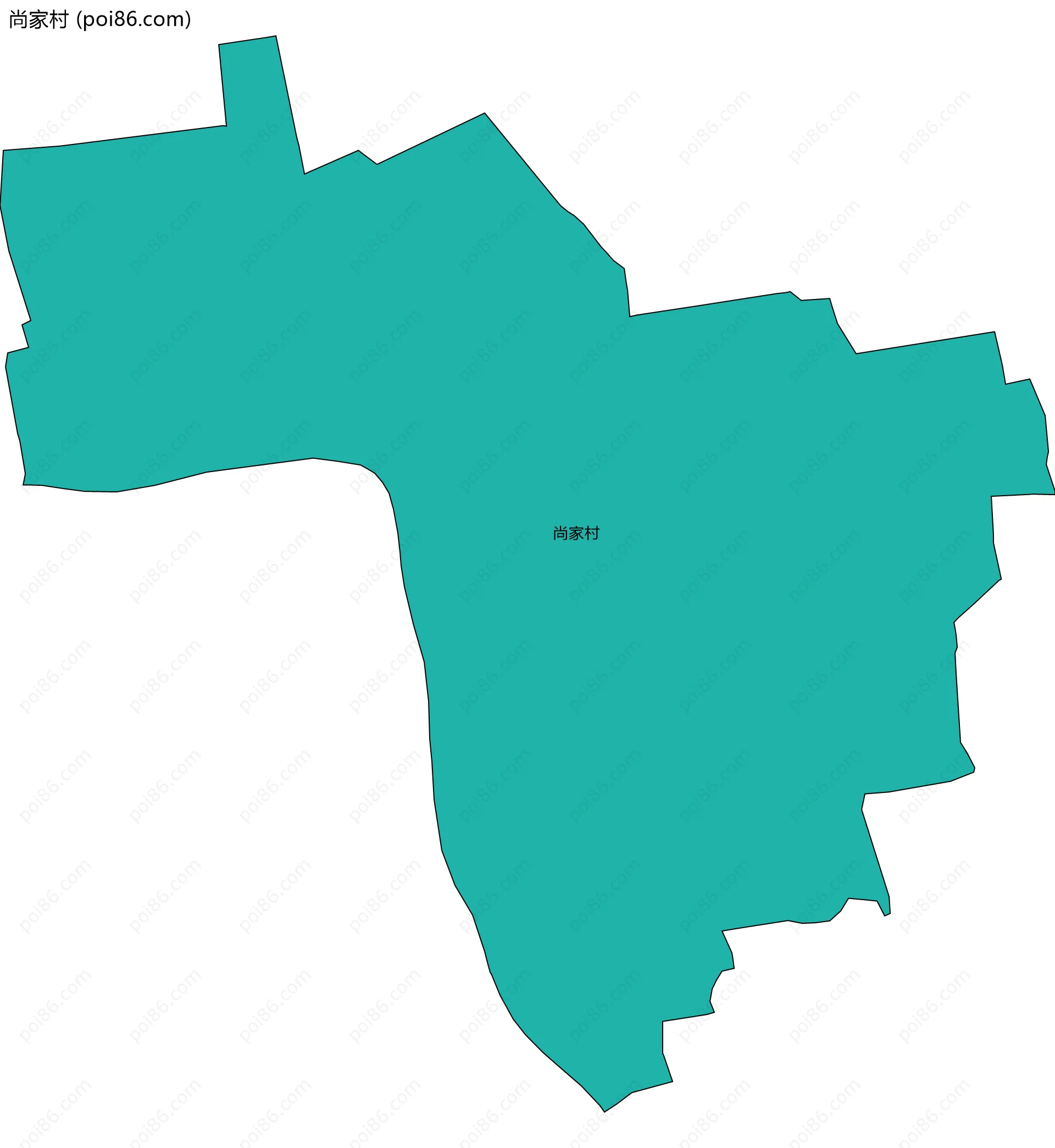 尚家村边界地图