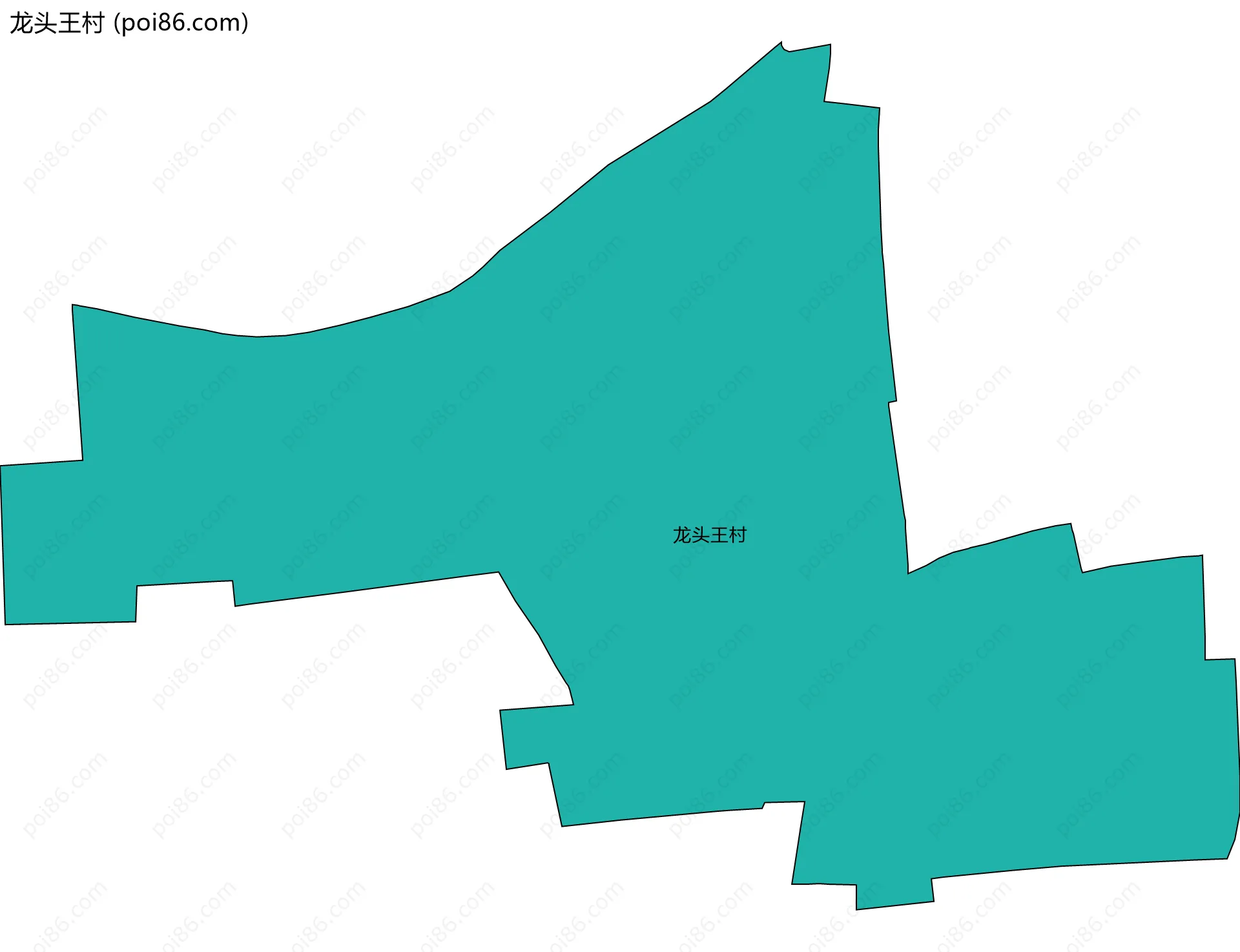 龙头王村边界地图