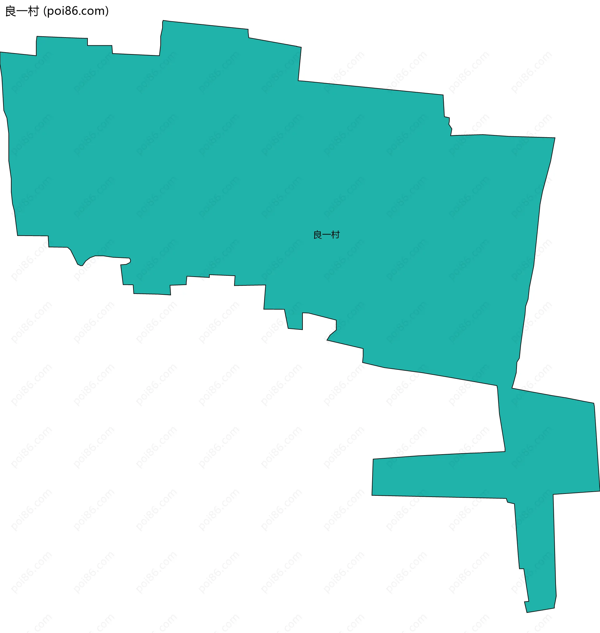 良一村边界地图