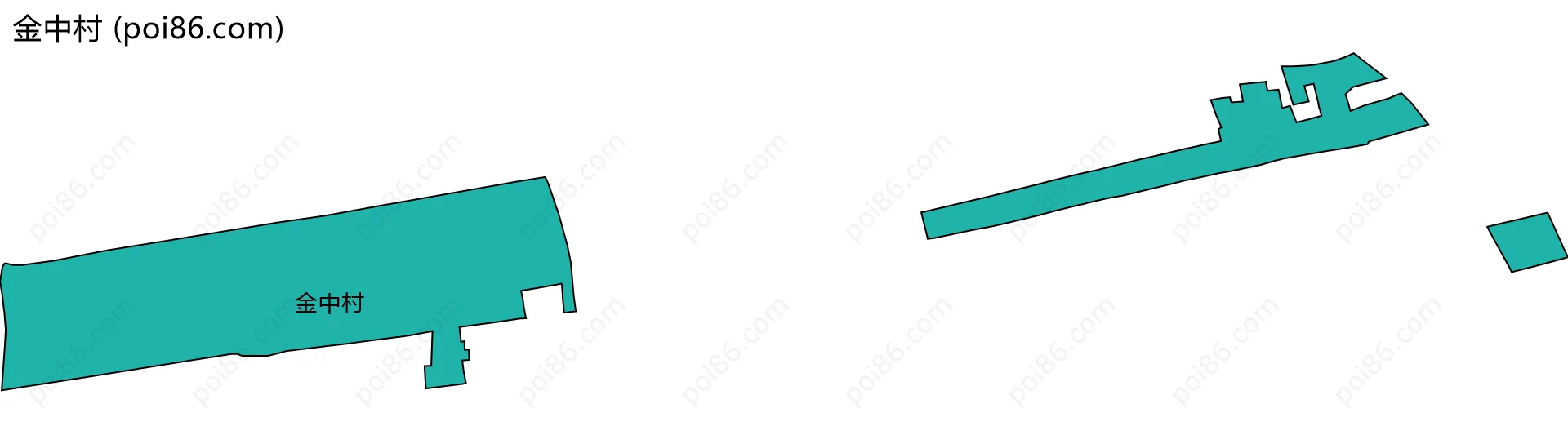 金中村边界地图