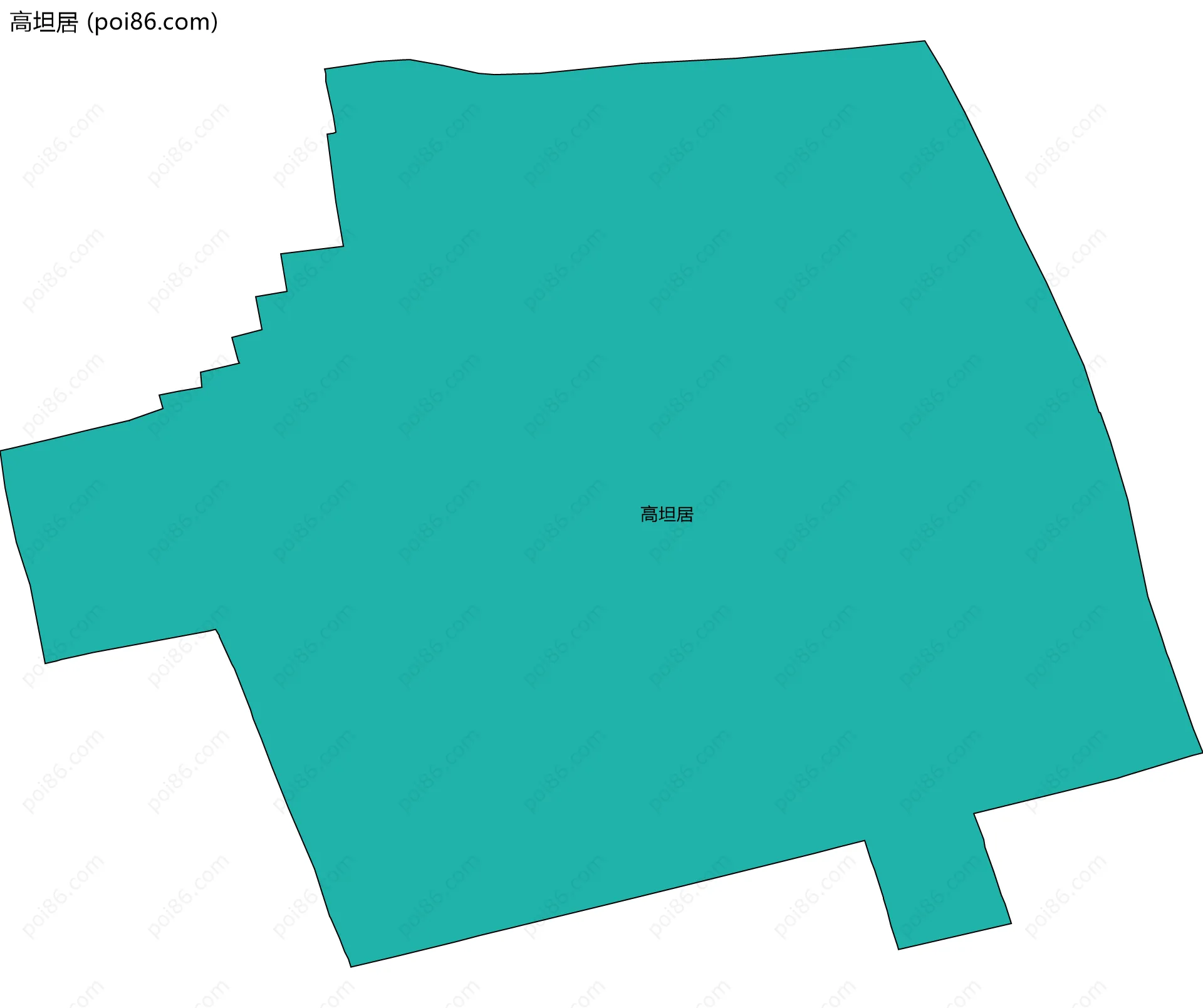 高坦居边界地图