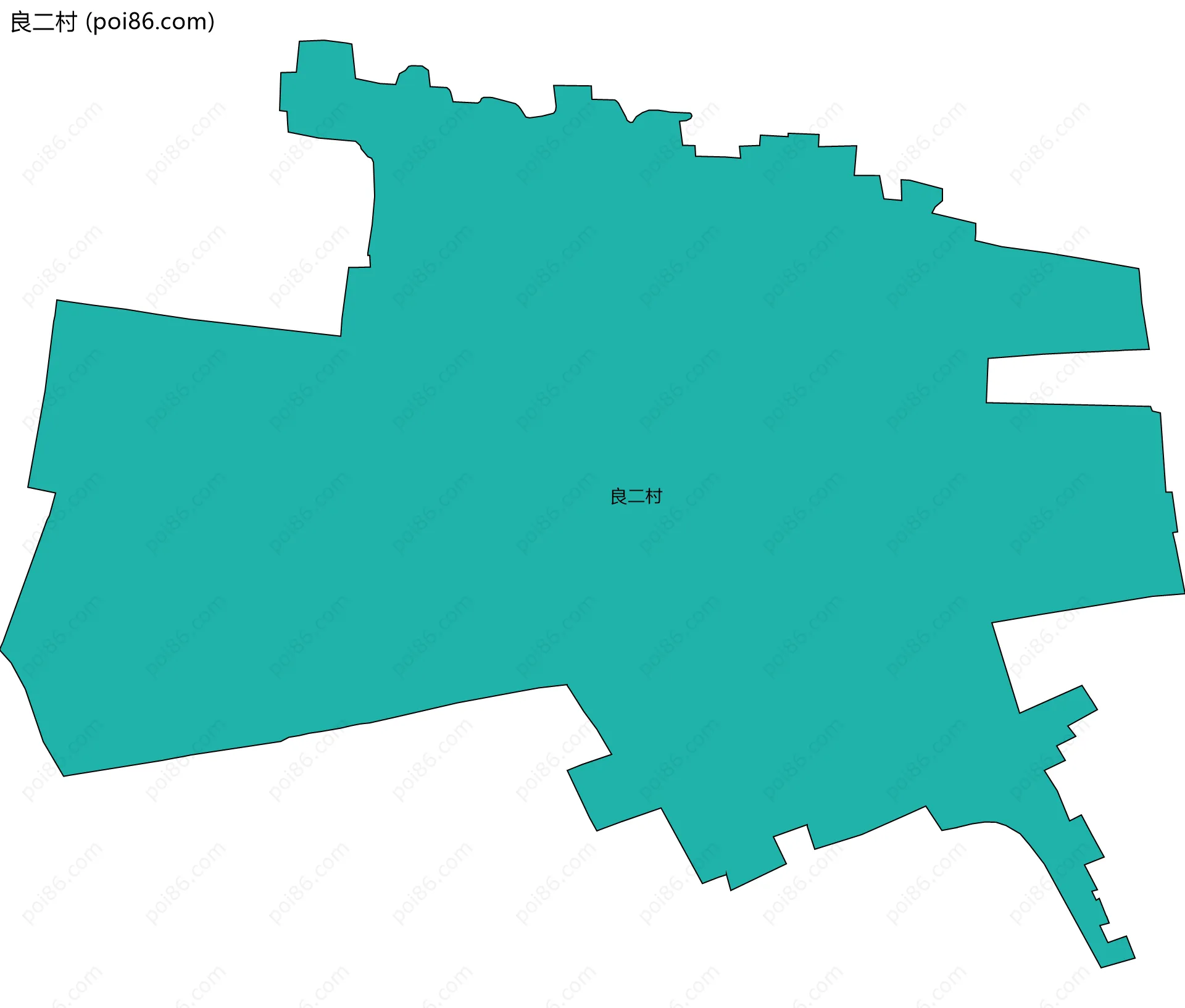 良二村边界地图