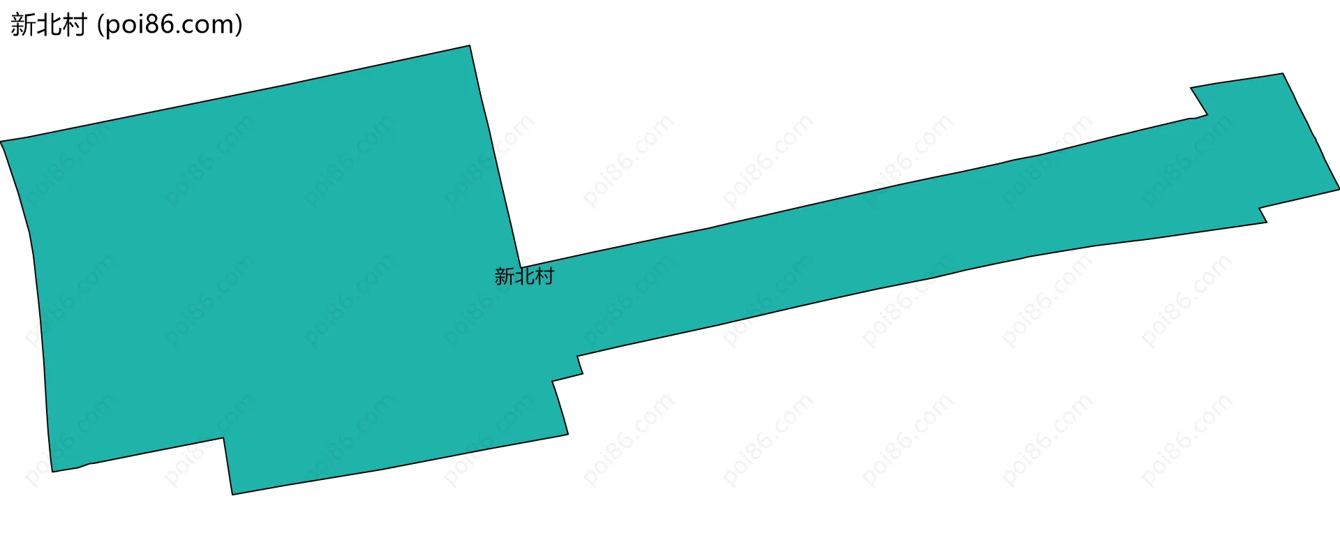 新北村边界地图