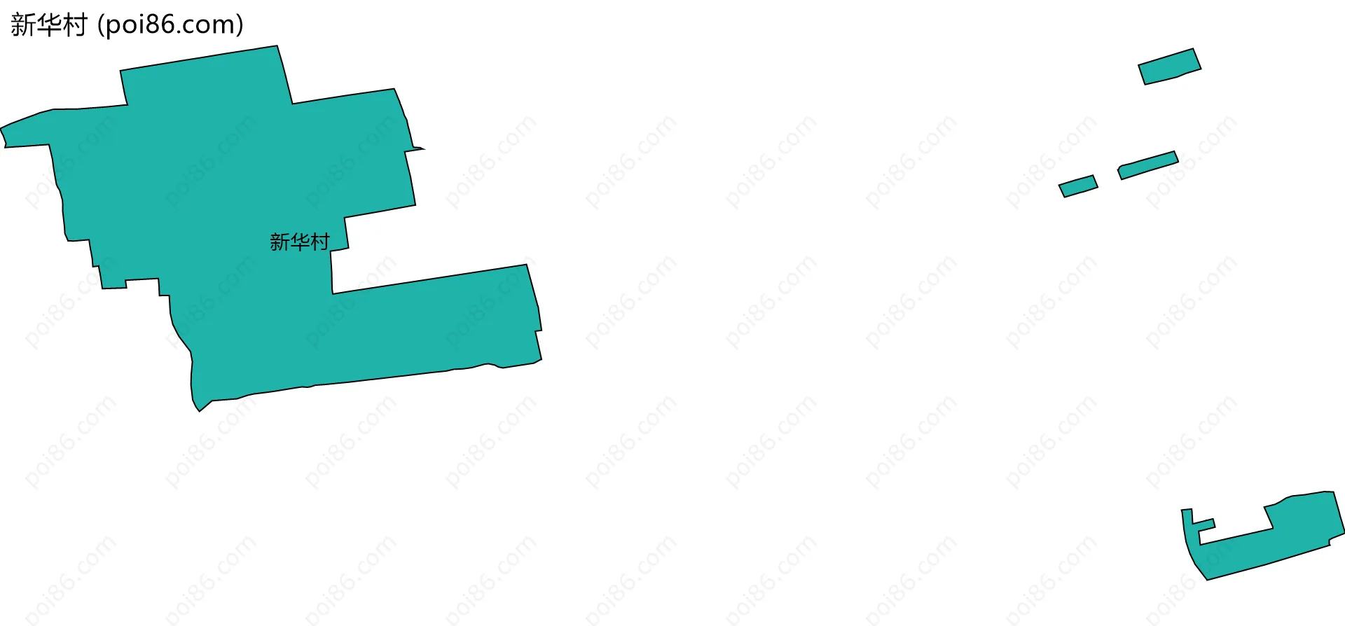 新华村边界地图