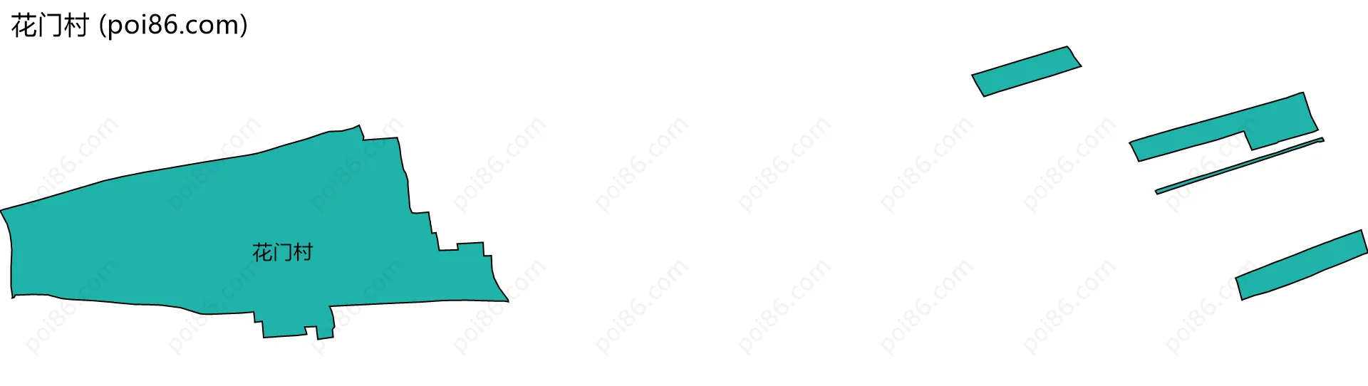 花门村边界地图