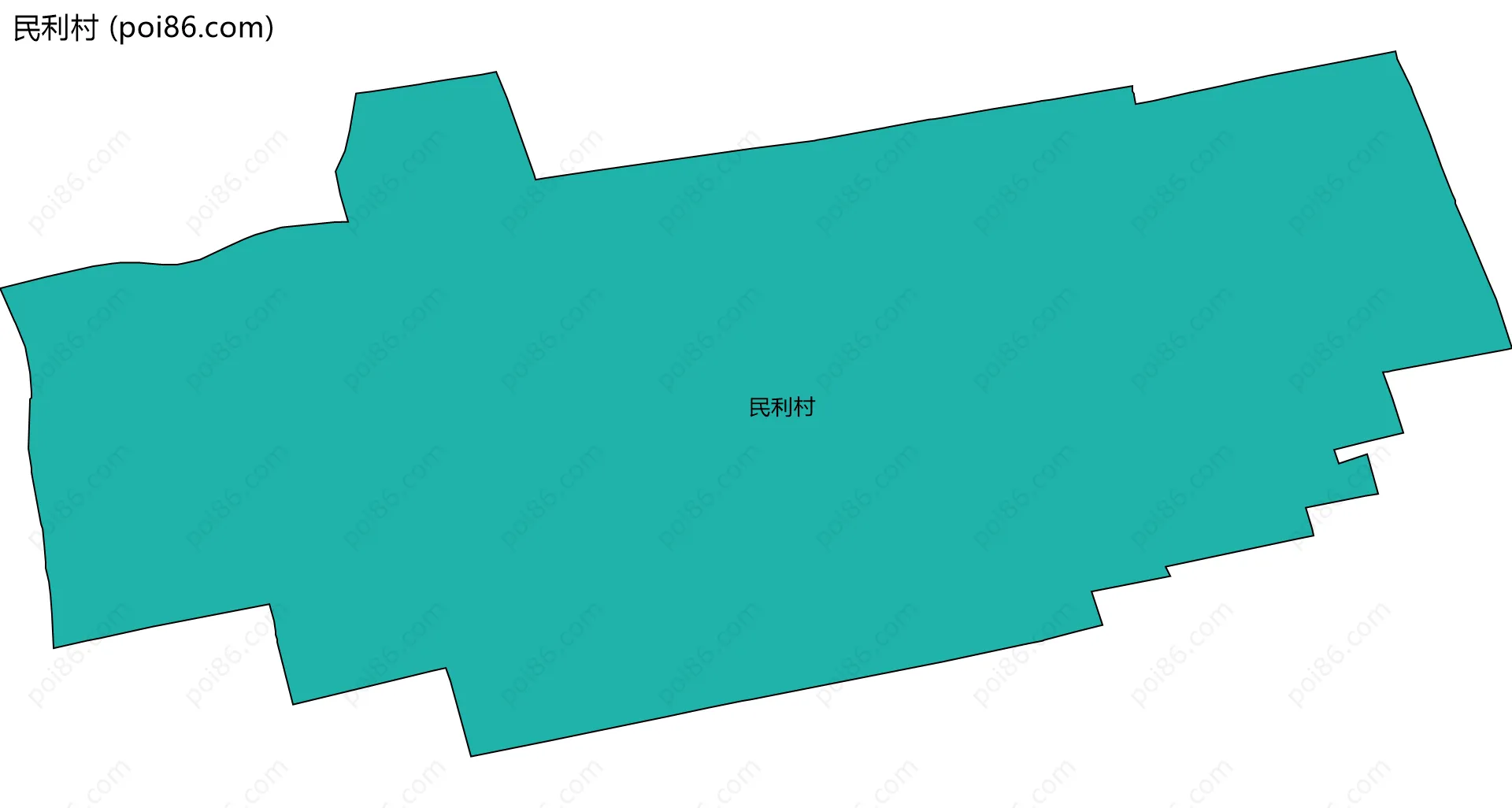 民利村边界地图