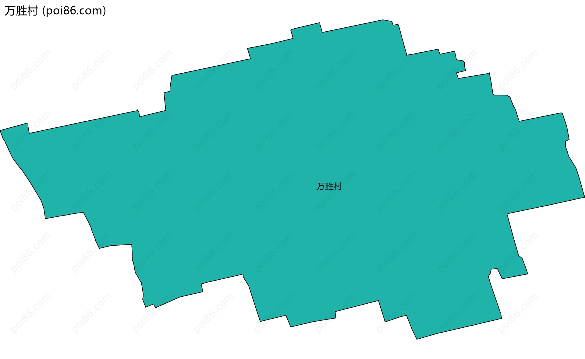 万胜村边界地图