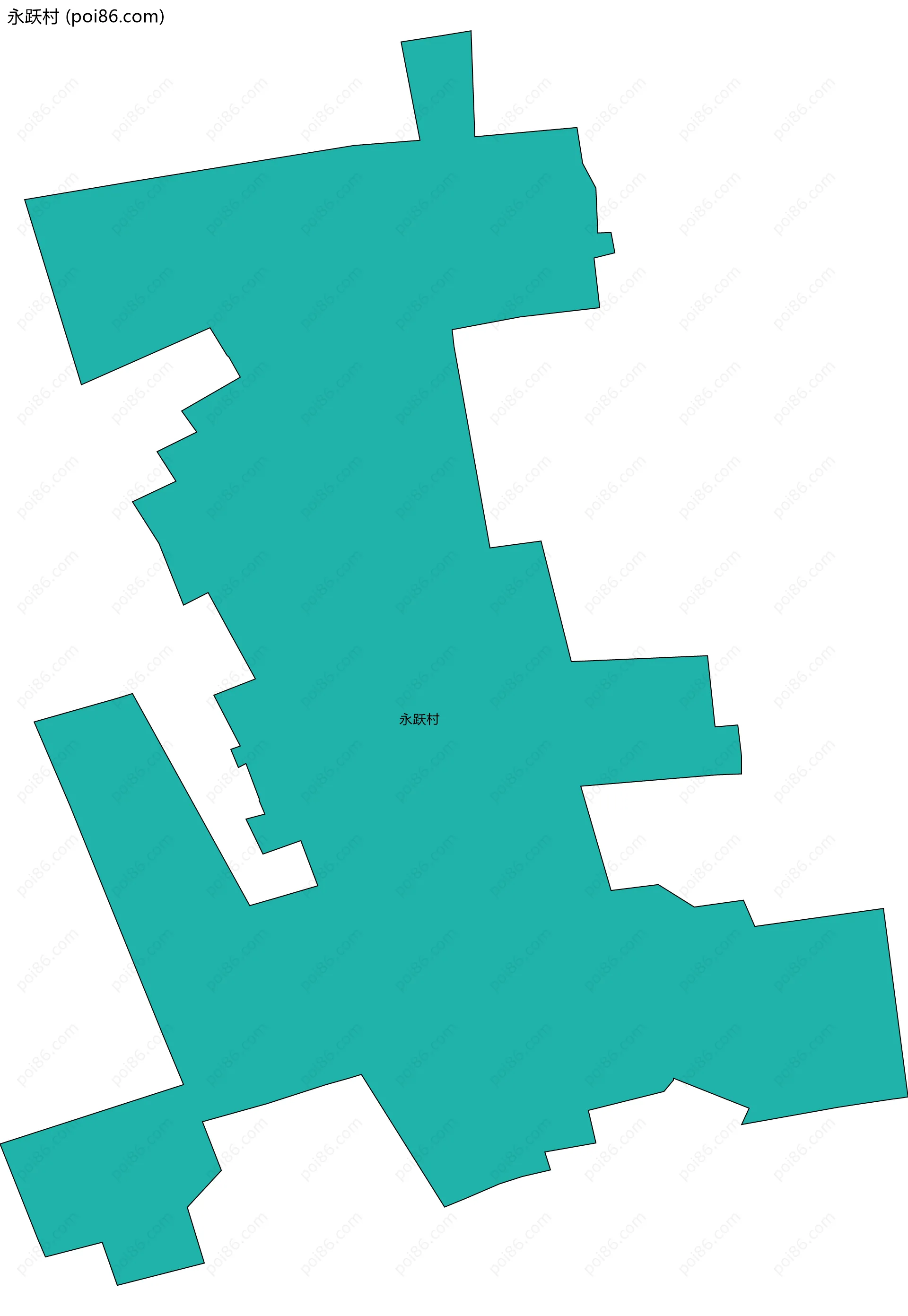 永跃村边界地图