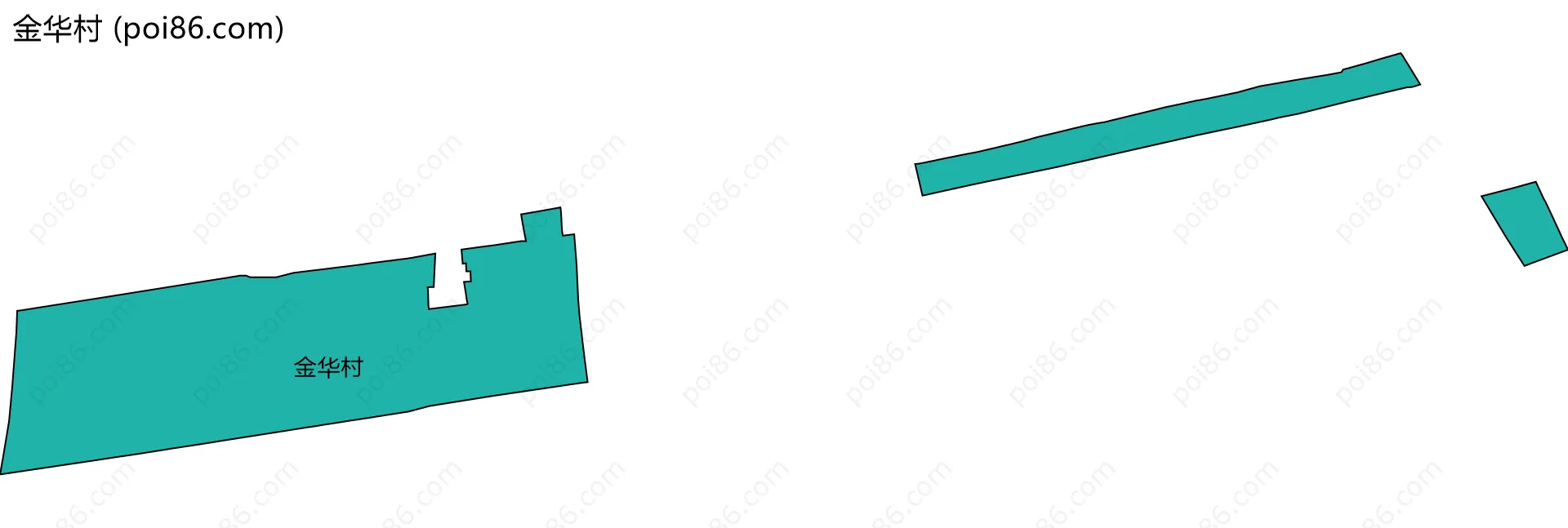 金华村边界地图