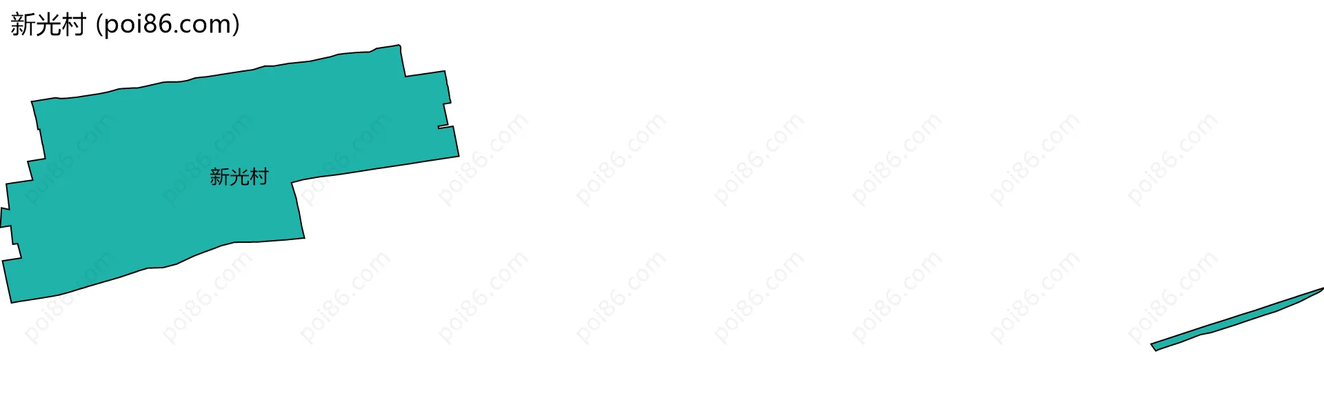 新光村边界地图