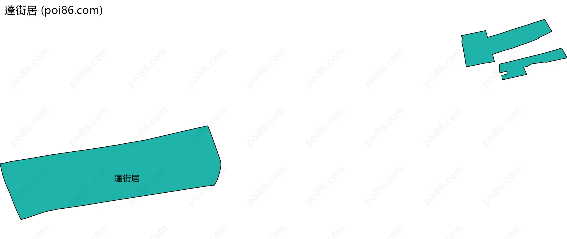 蓬街居边界地图