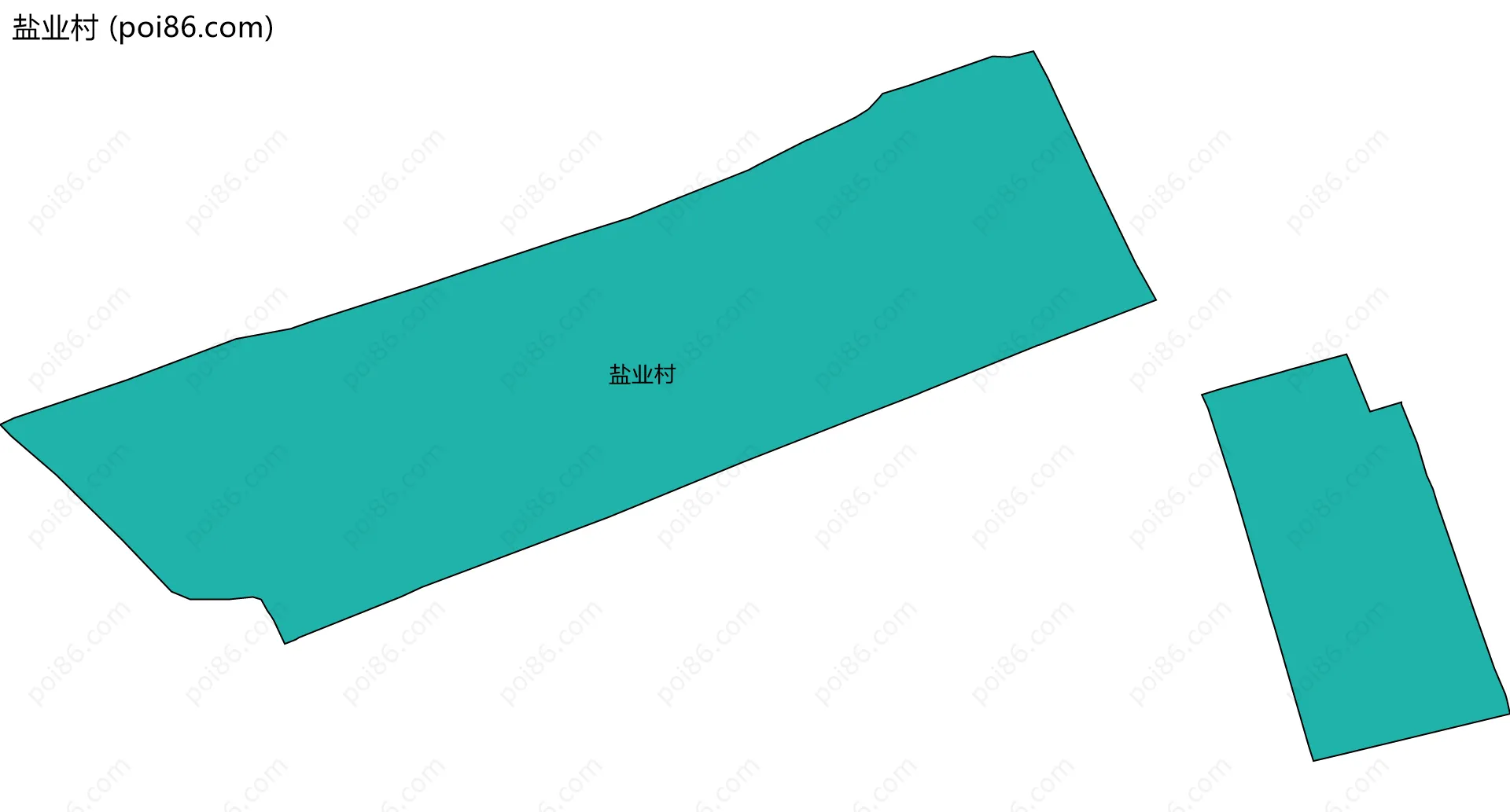 盐业村边界地图