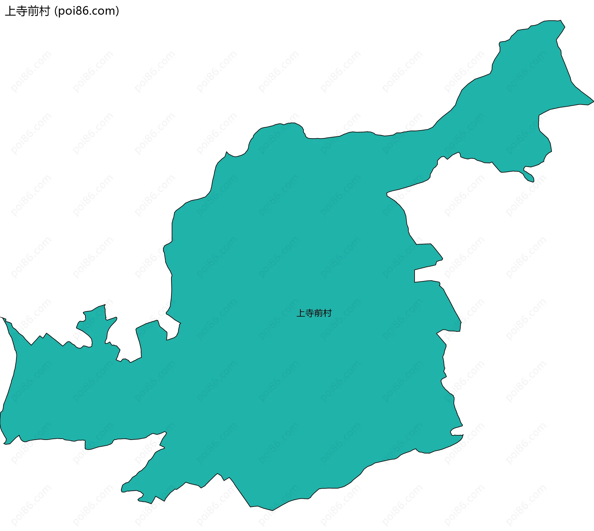 上寺前村边界地图
