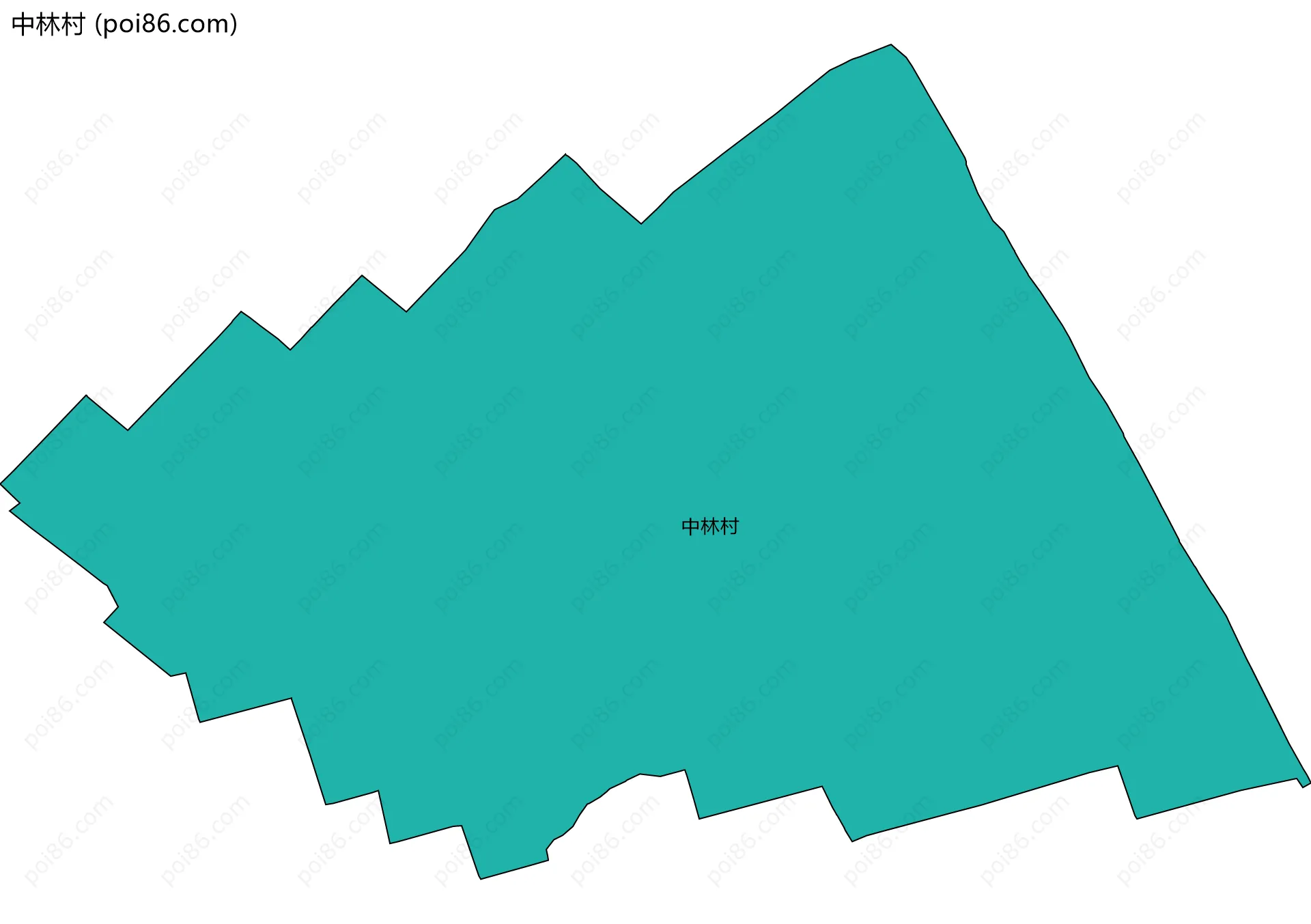 中林村边界地图