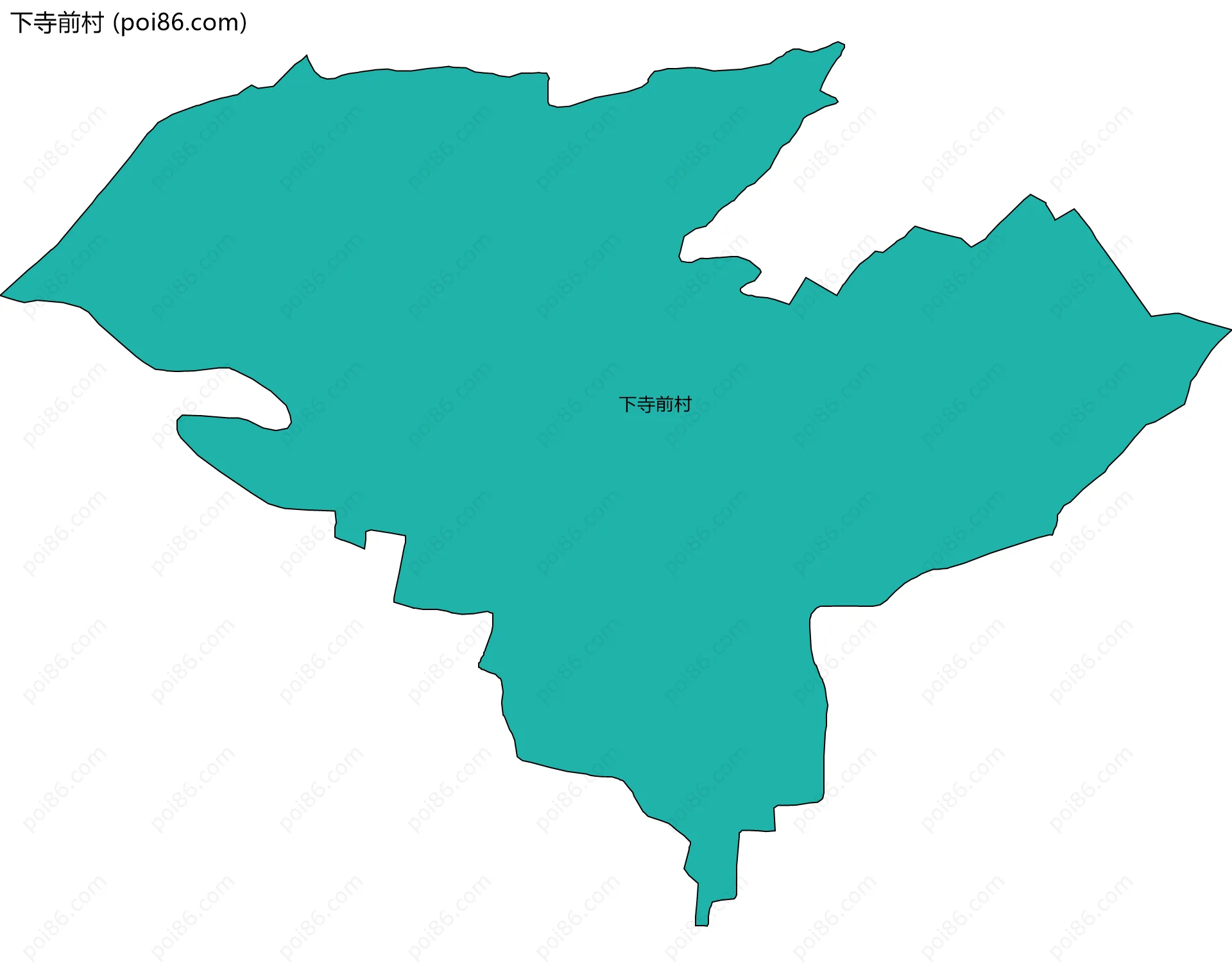 下寺前村边界地图