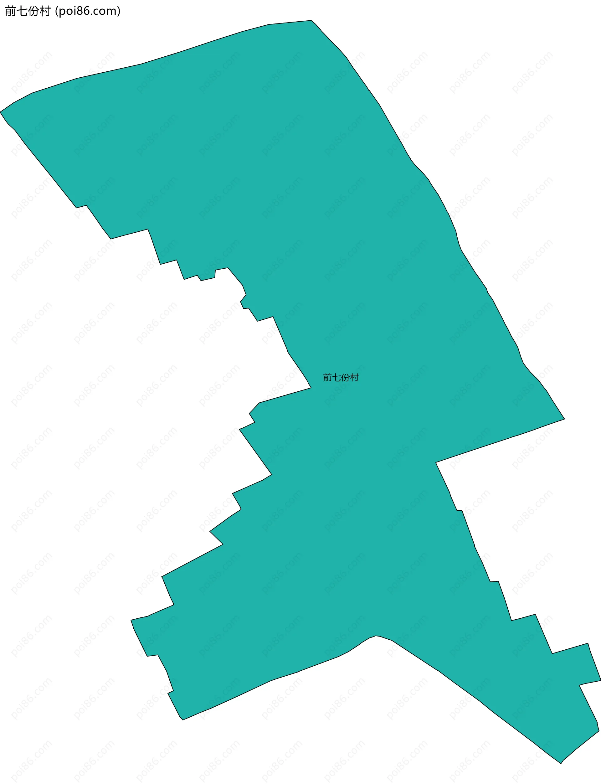 前七份村边界地图