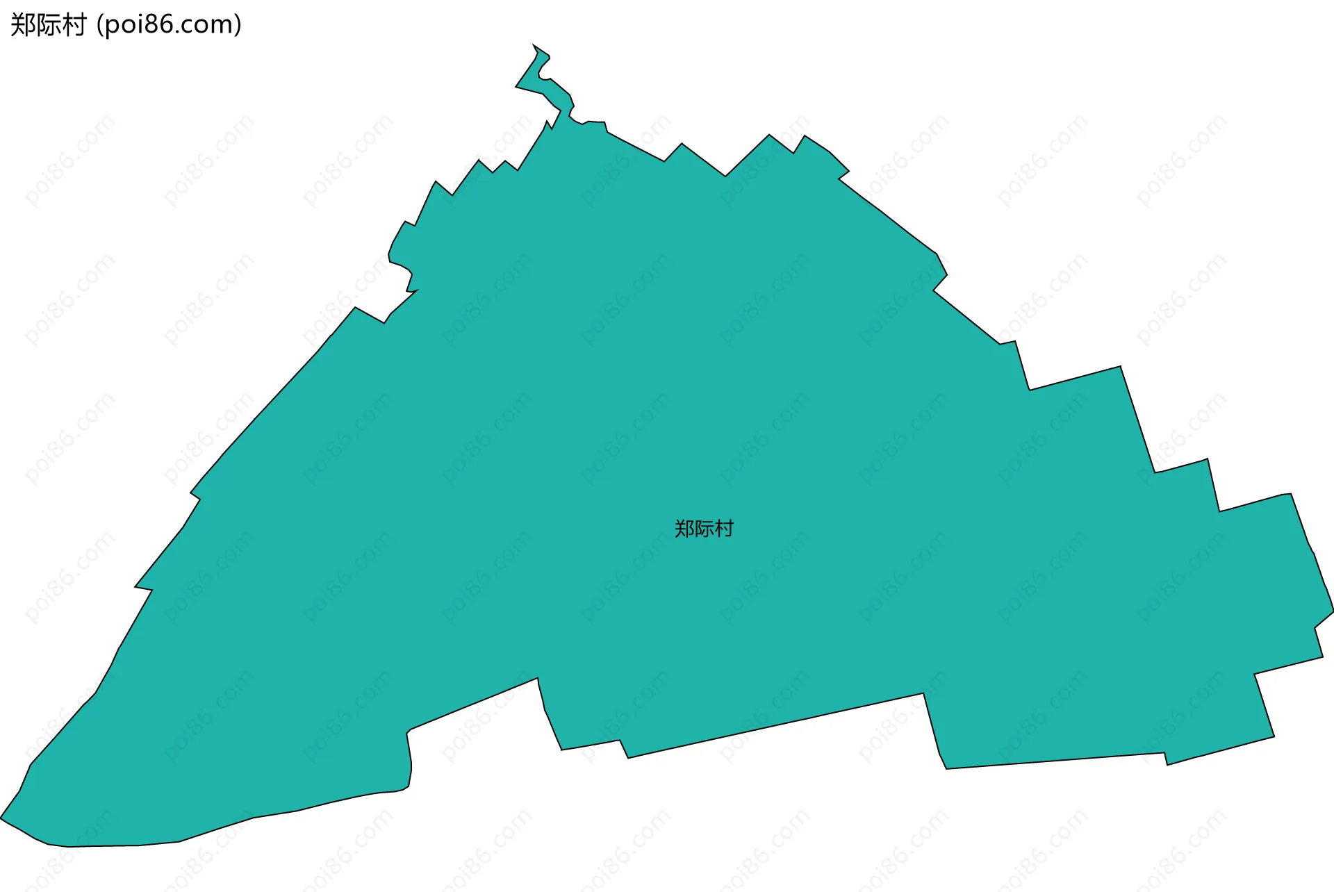 郑际村边界地图