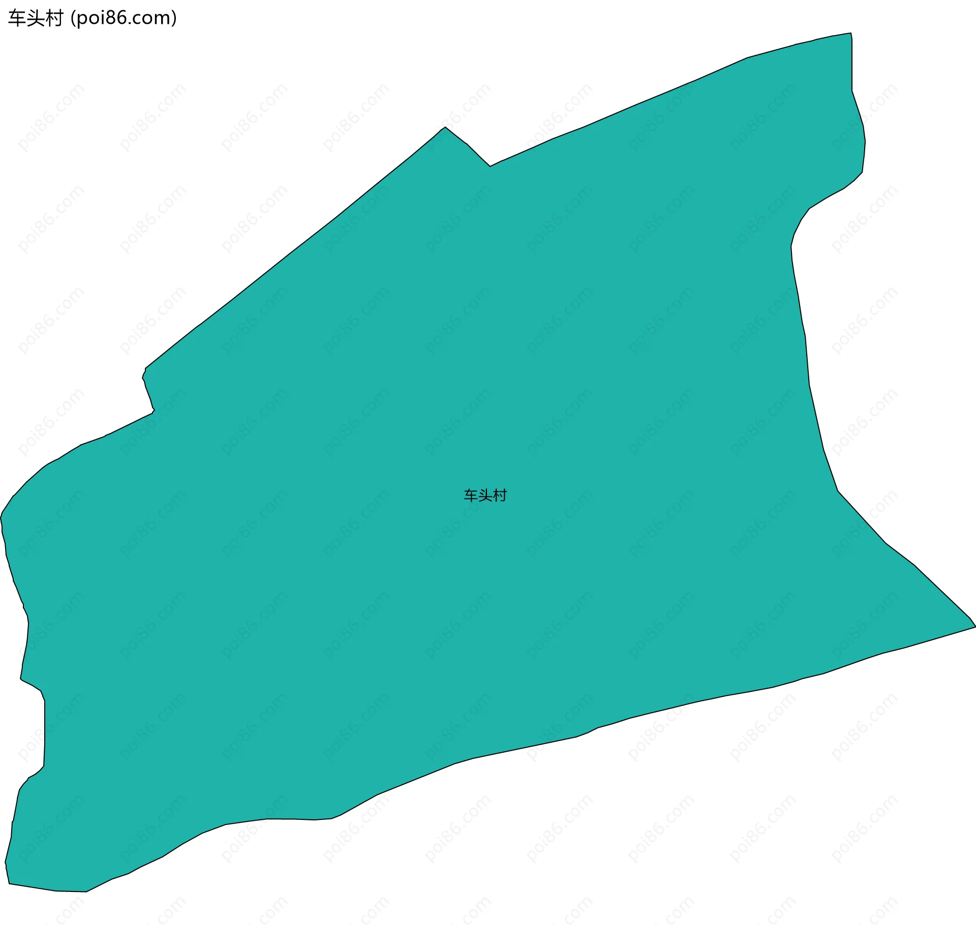 车头村边界地图