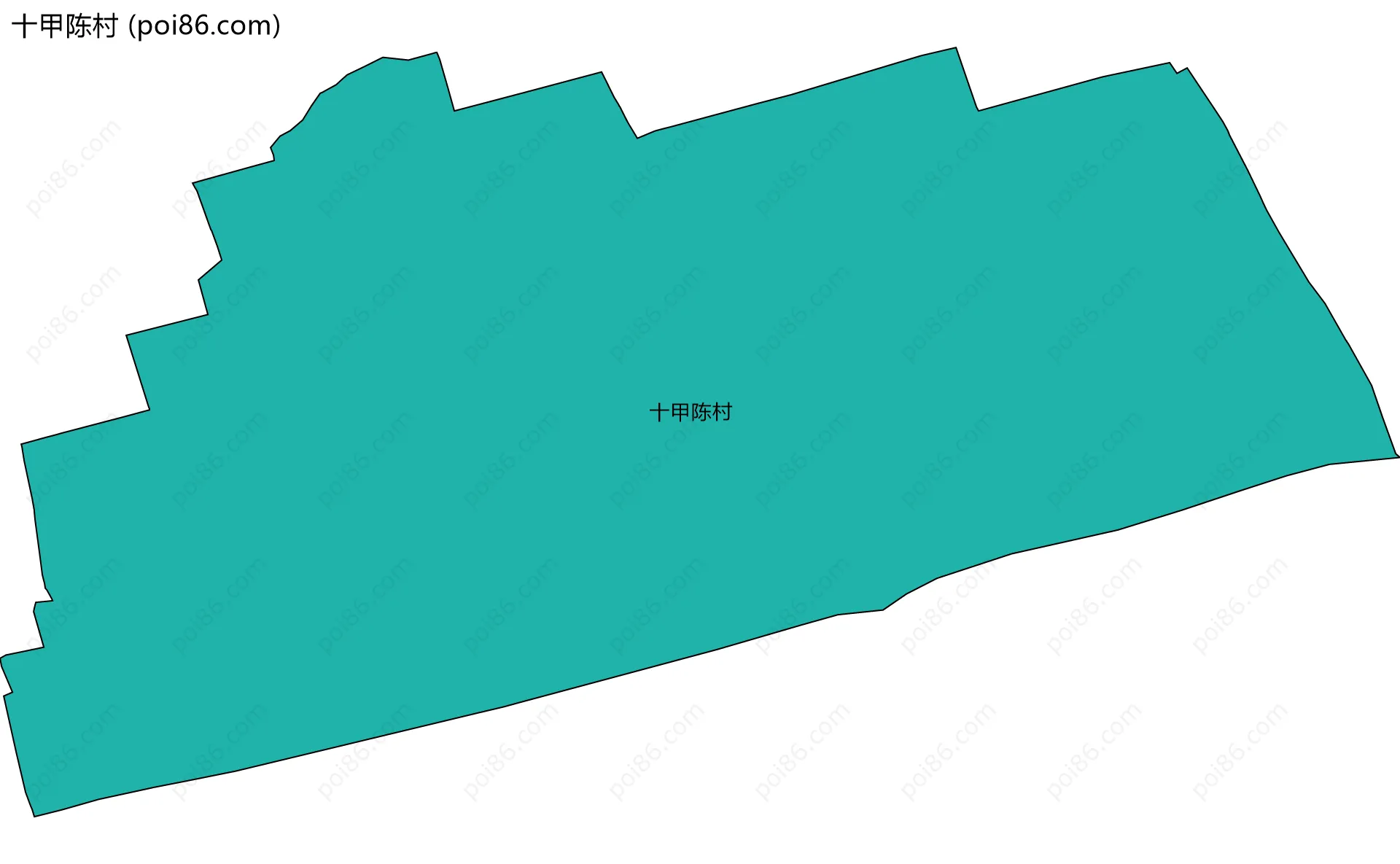 十甲陈村边界地图