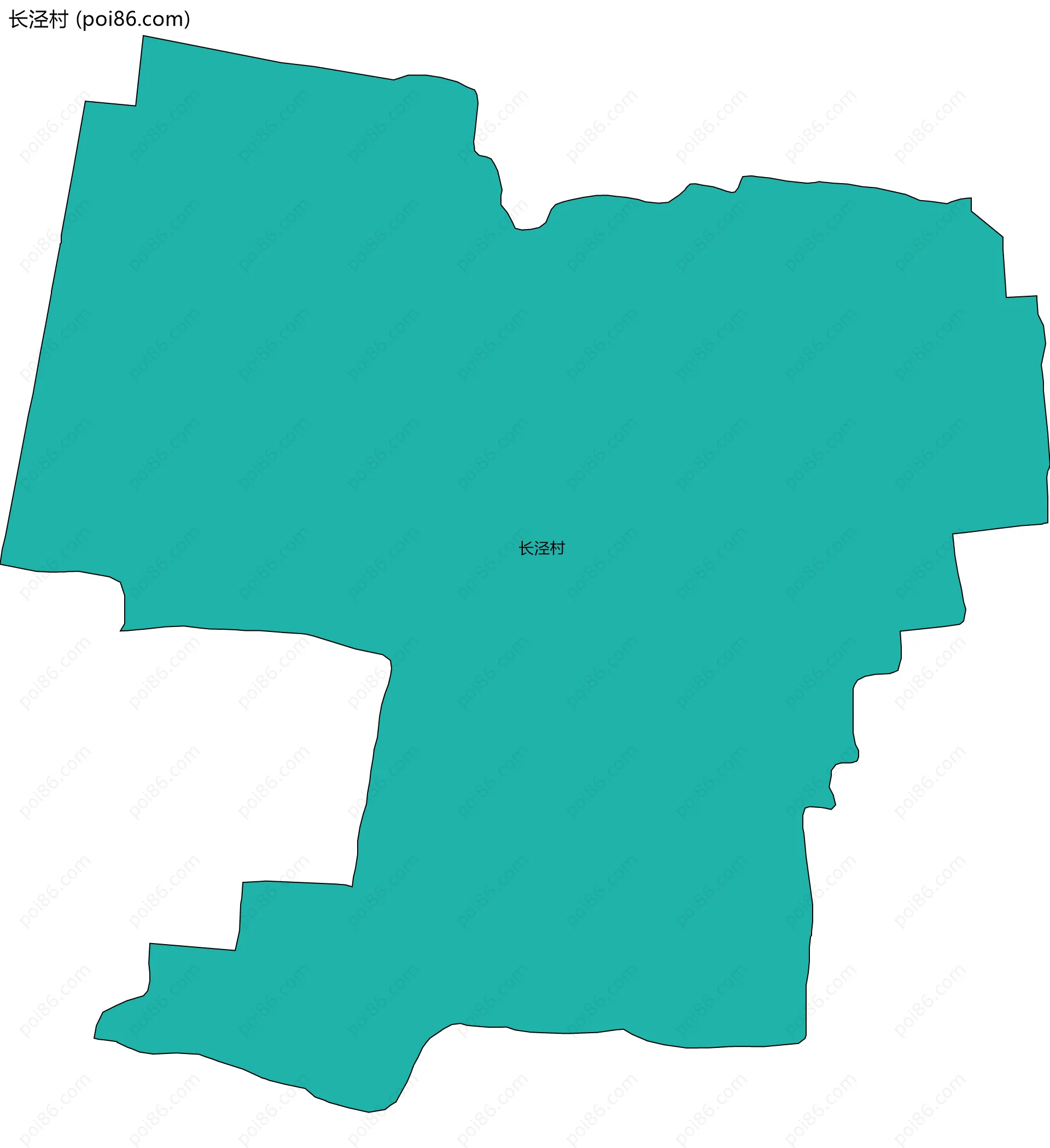 长泾村边界地图