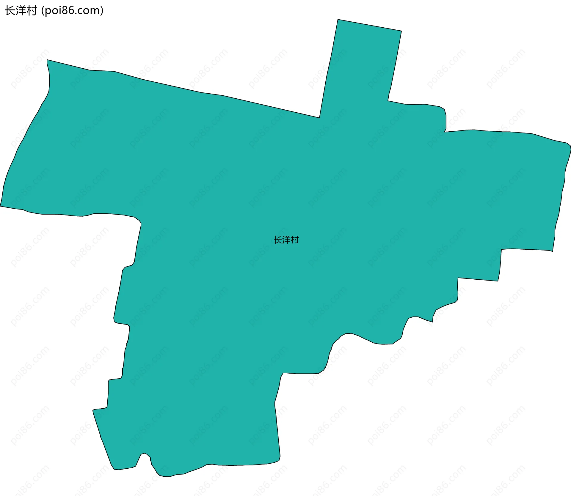 长洋村边界地图