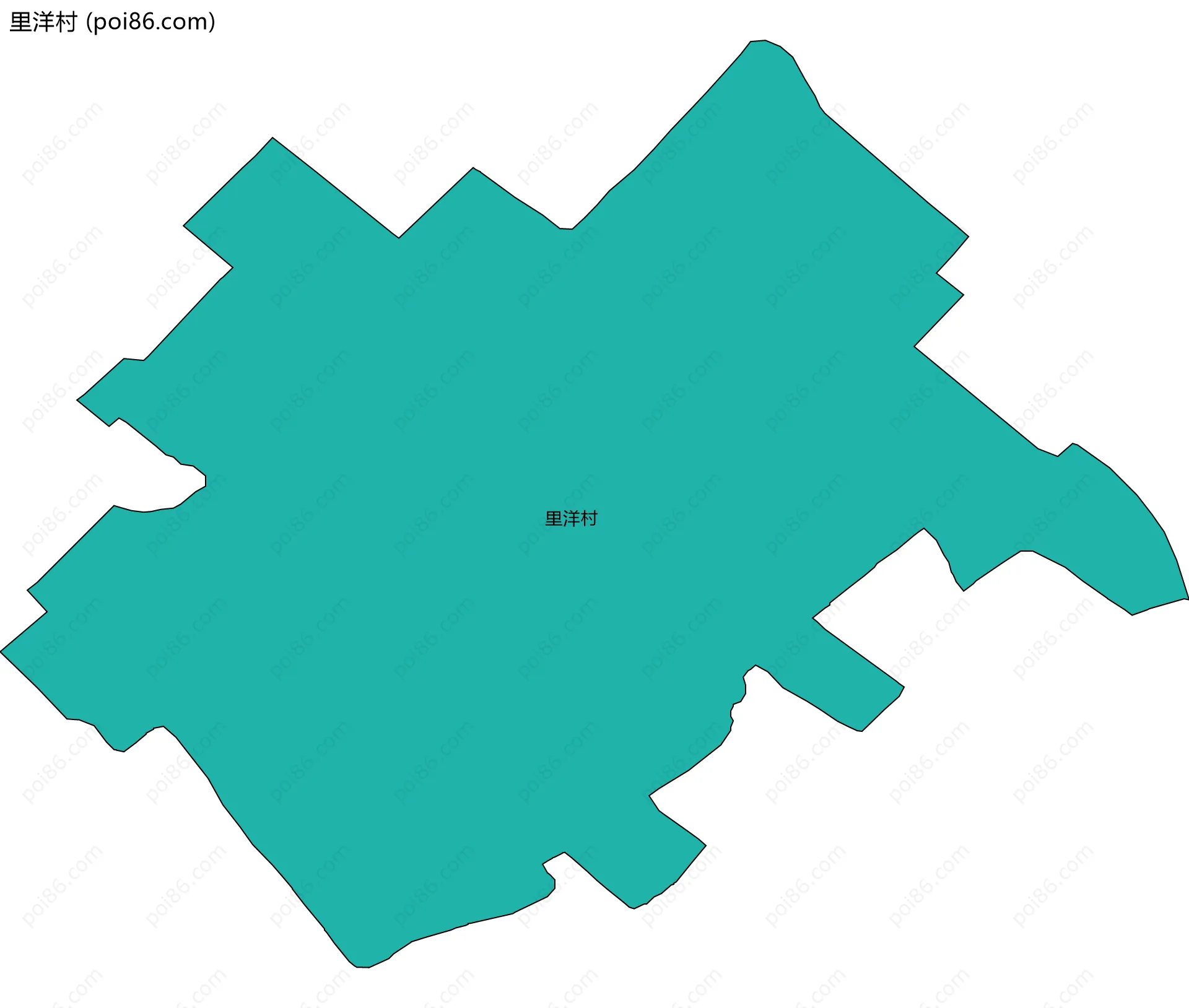 里洋村边界地图