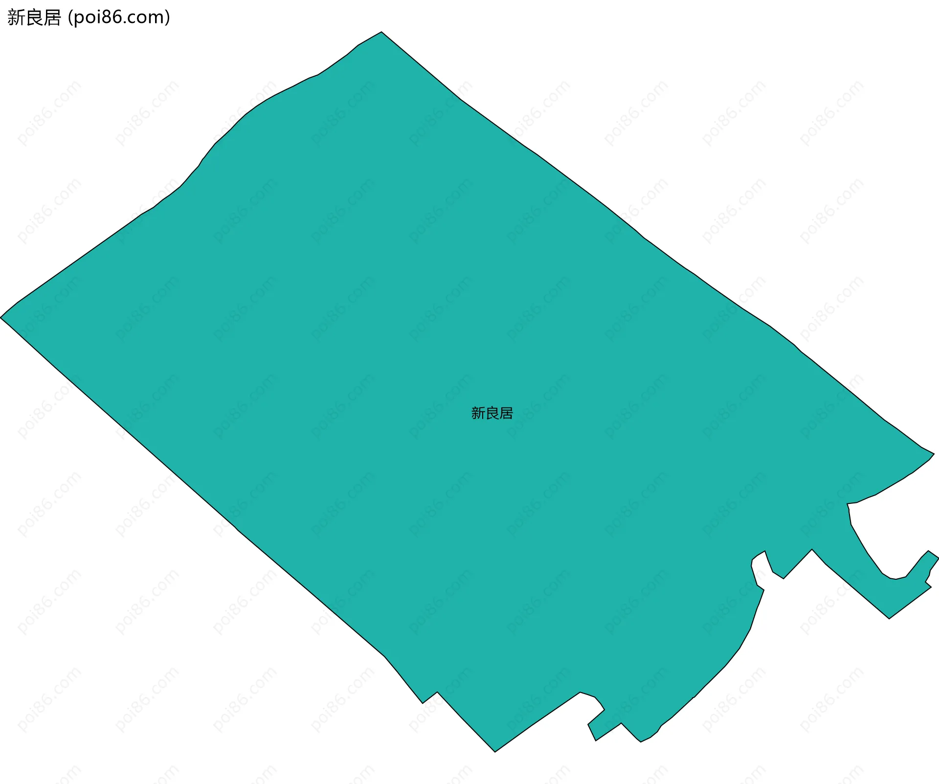 新良居边界地图
