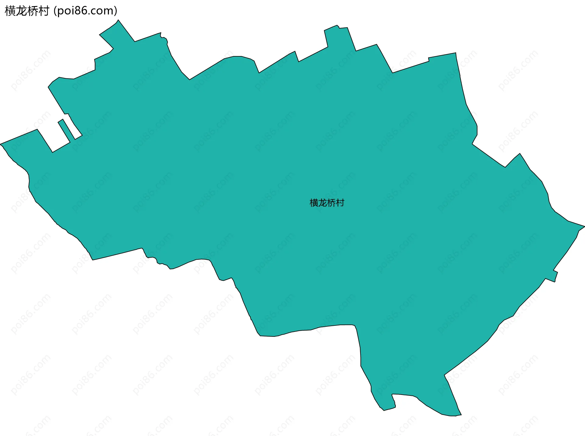 横龙桥村边界地图