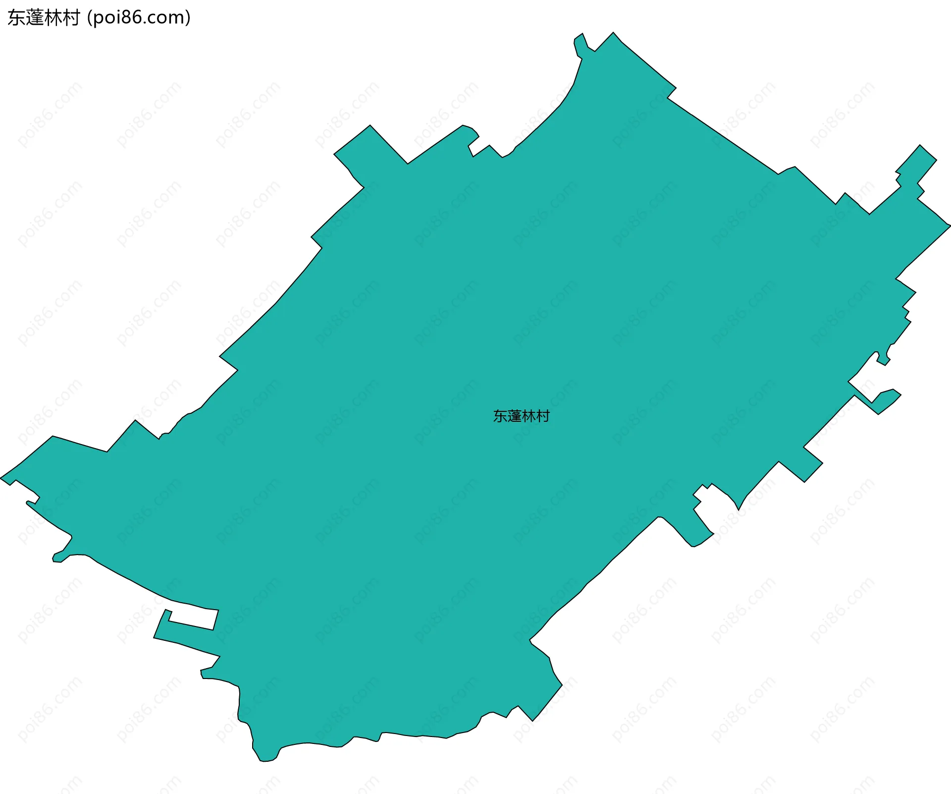 东蓬林村边界地图