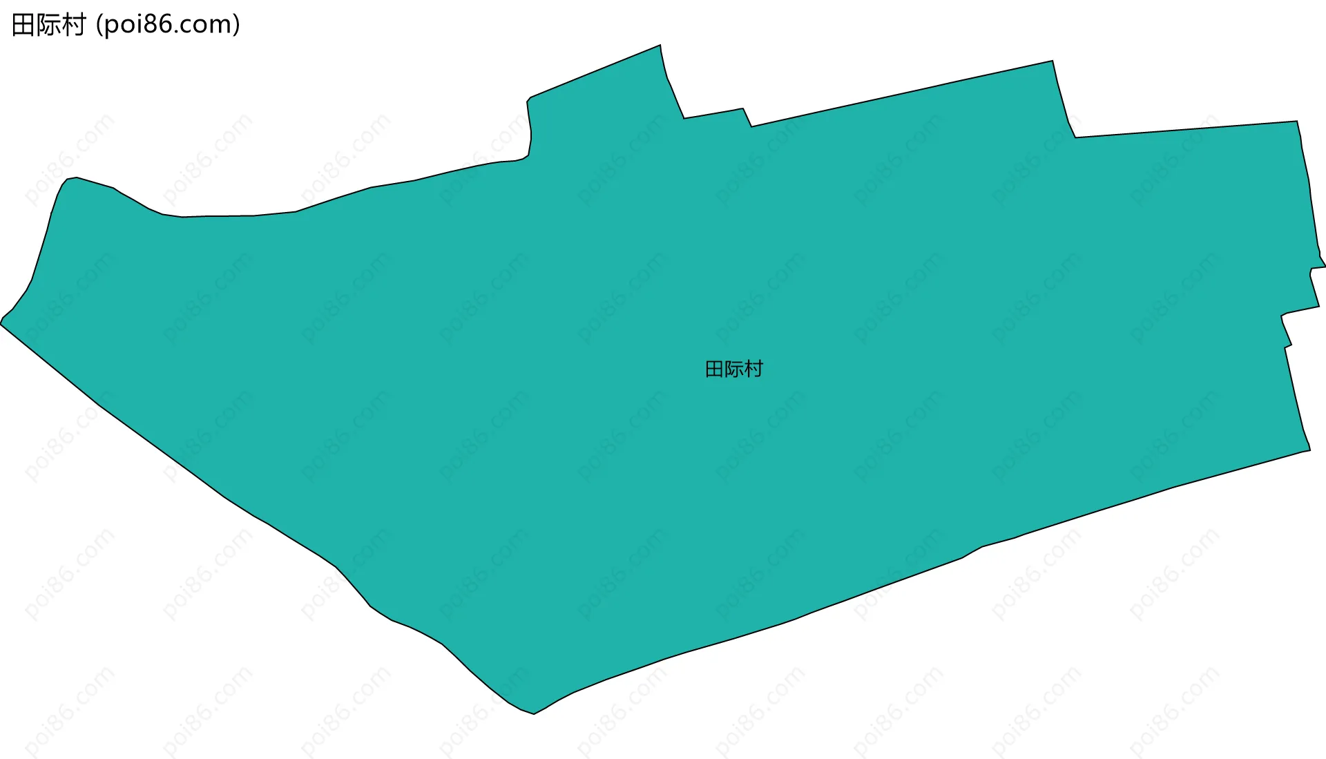 田际村边界地图