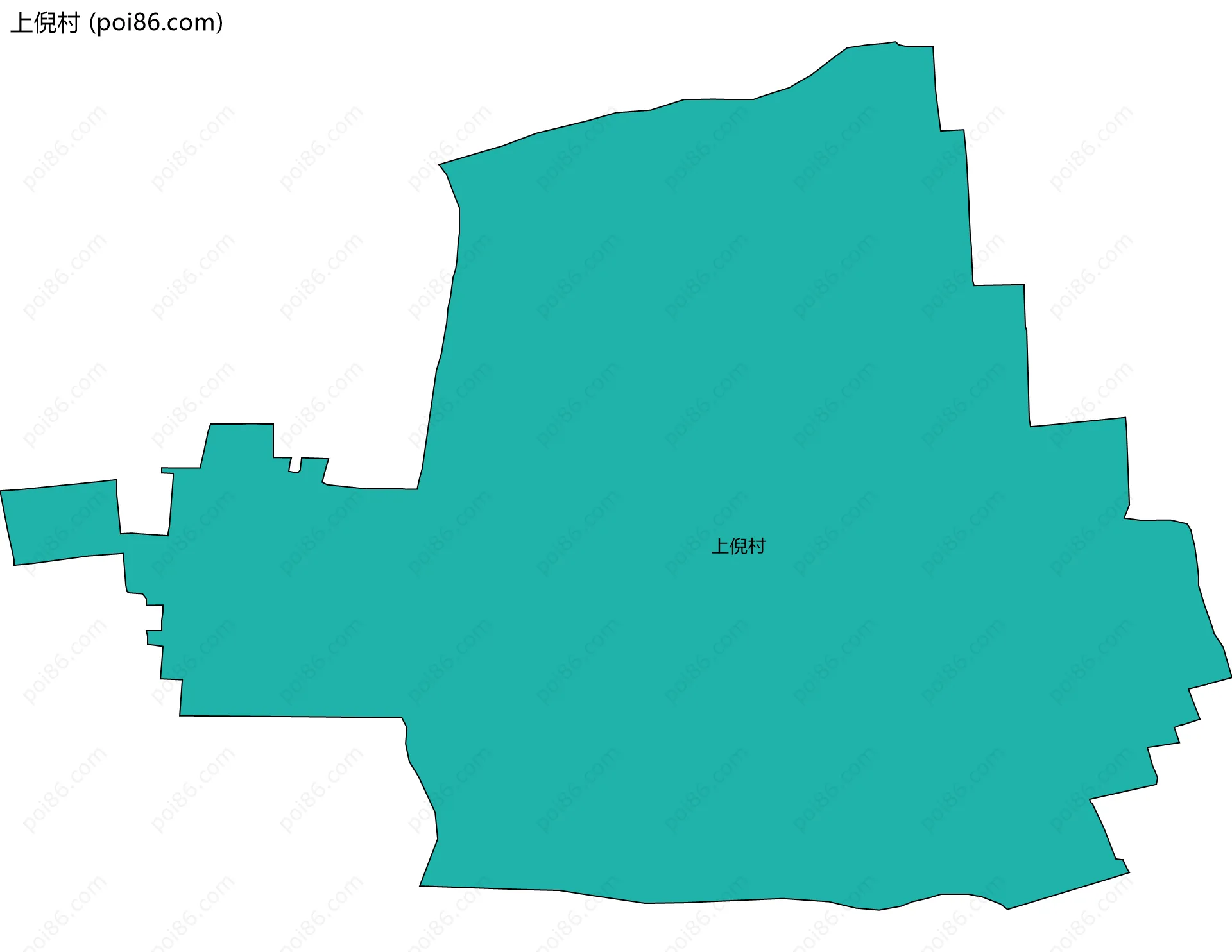 上倪村边界地图