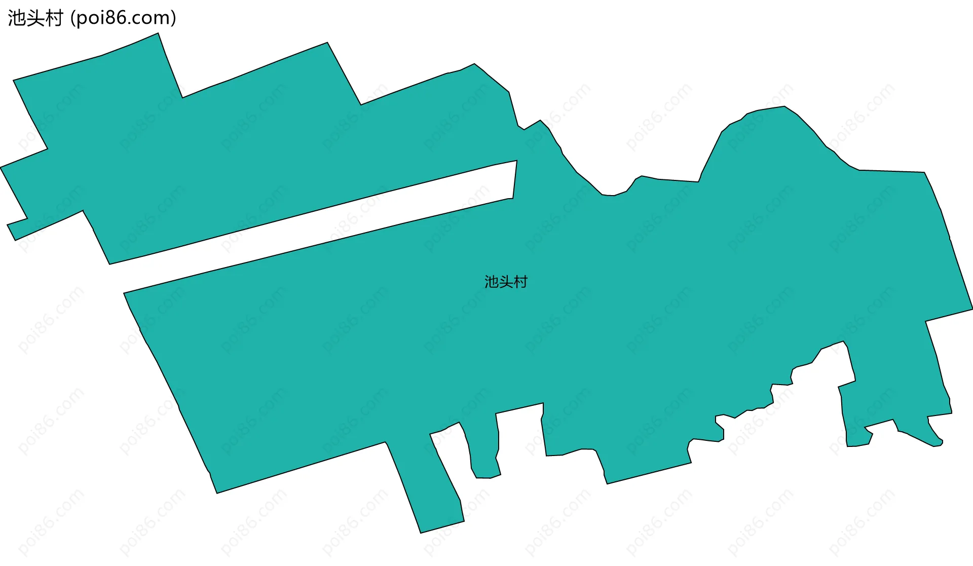 池头村边界地图