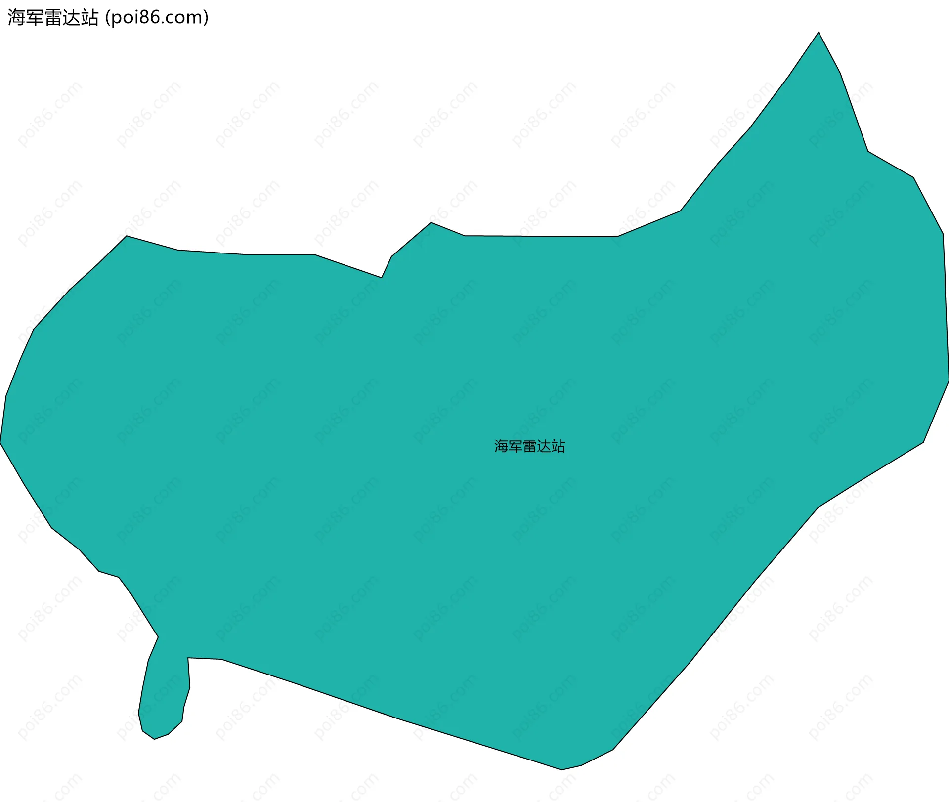 海军雷达站边界地图