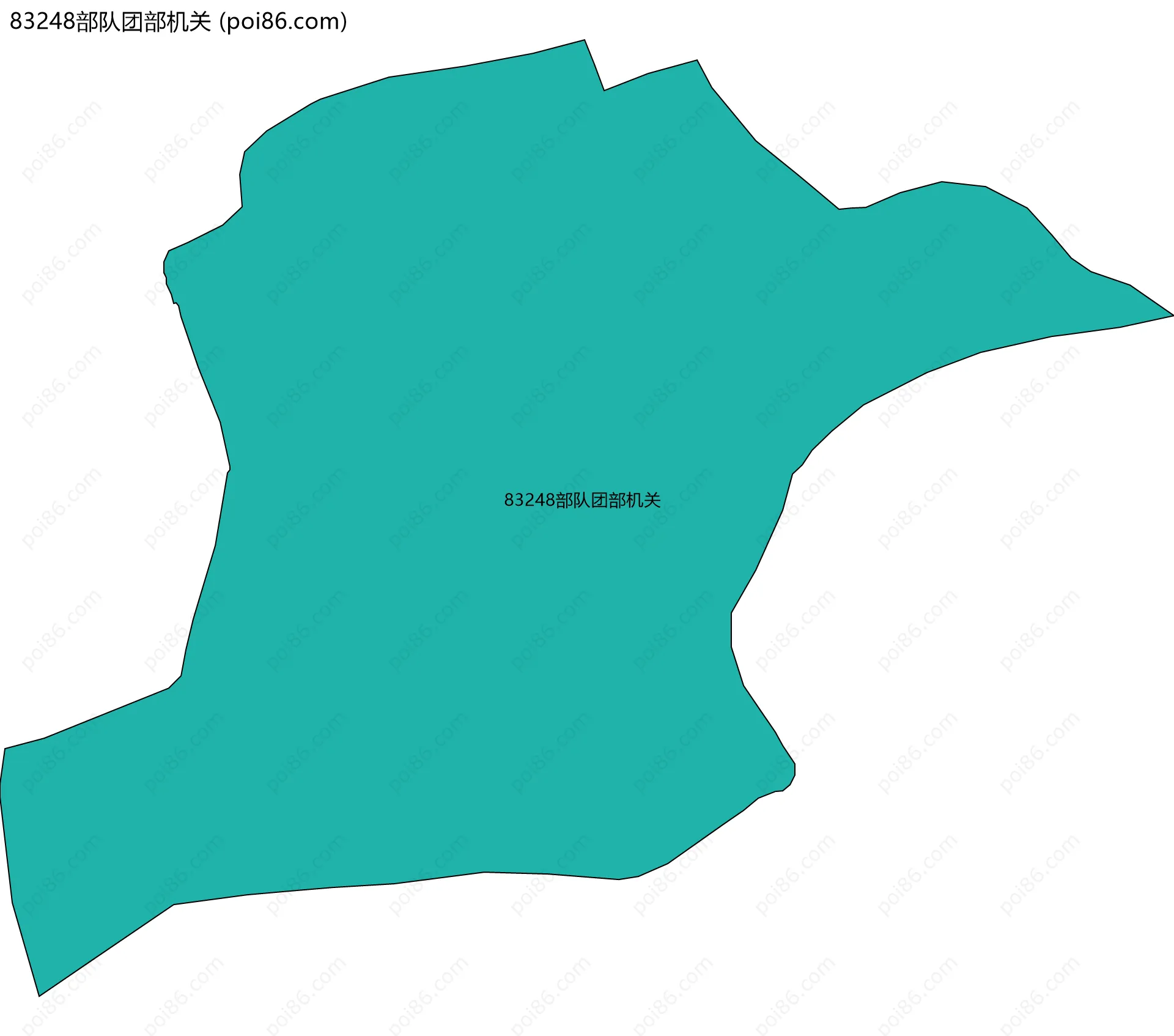 83248部队团部机关边界地图