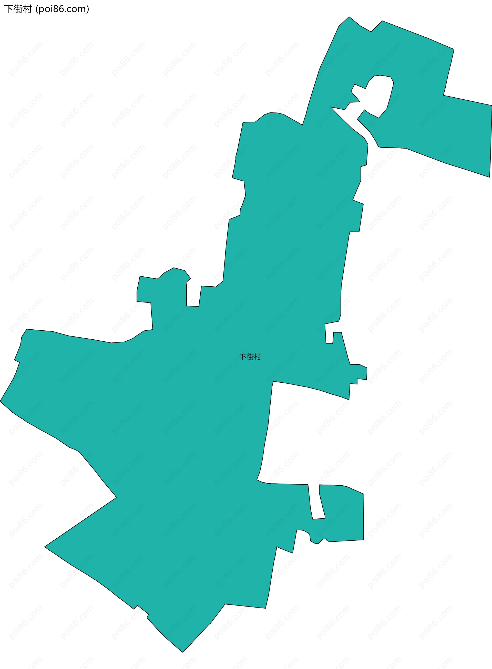 下街村边界地图