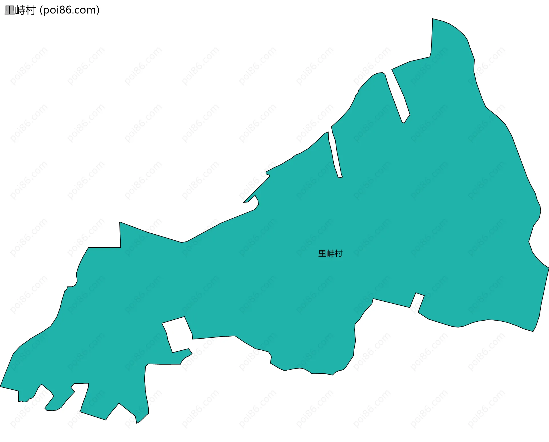 里峙村边界地图