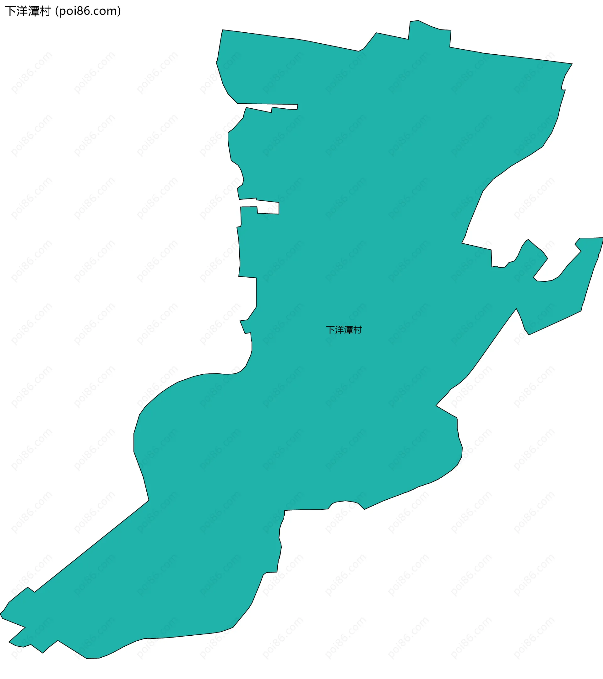 下洋潭村边界地图