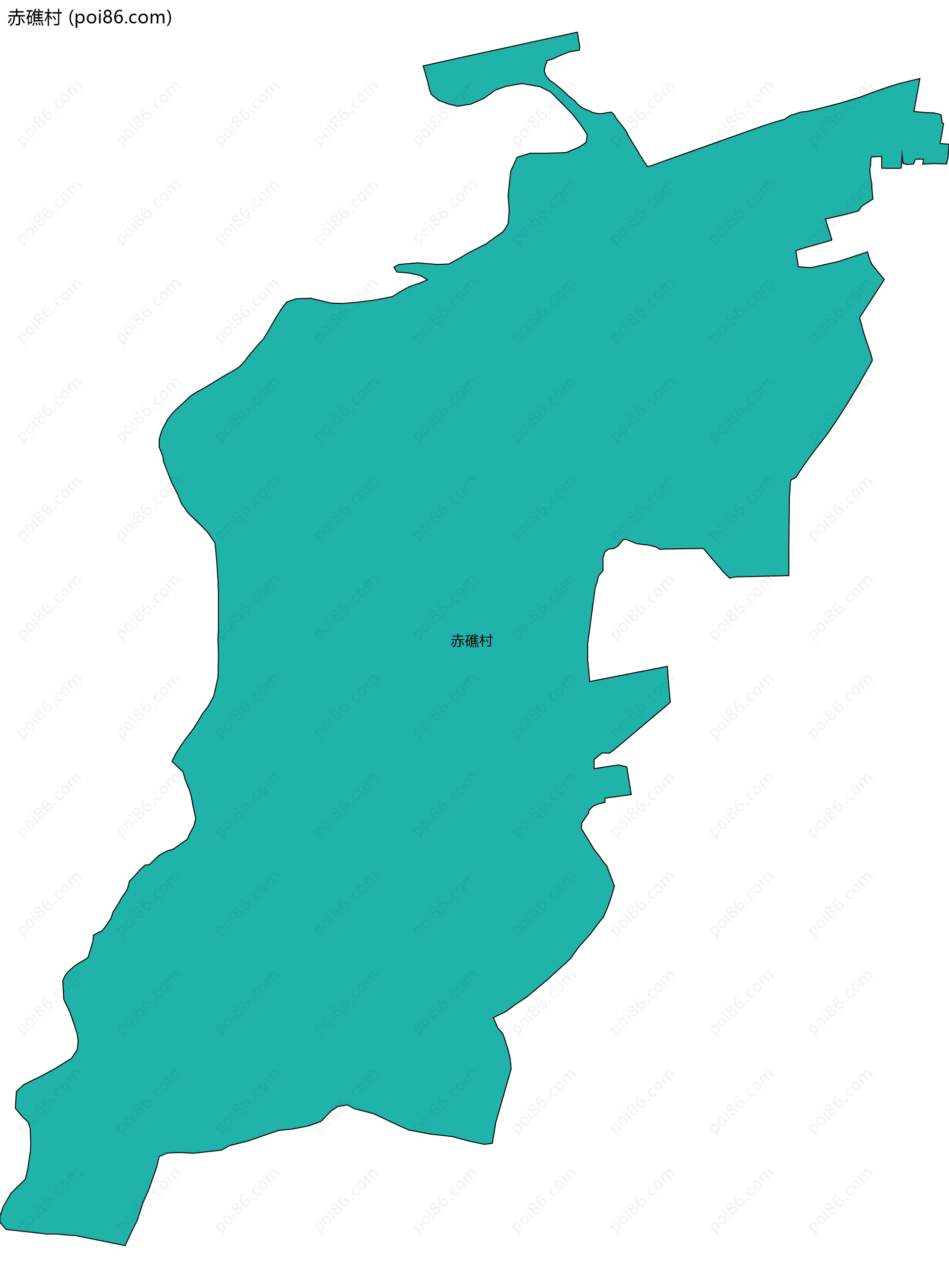 赤礁村边界地图