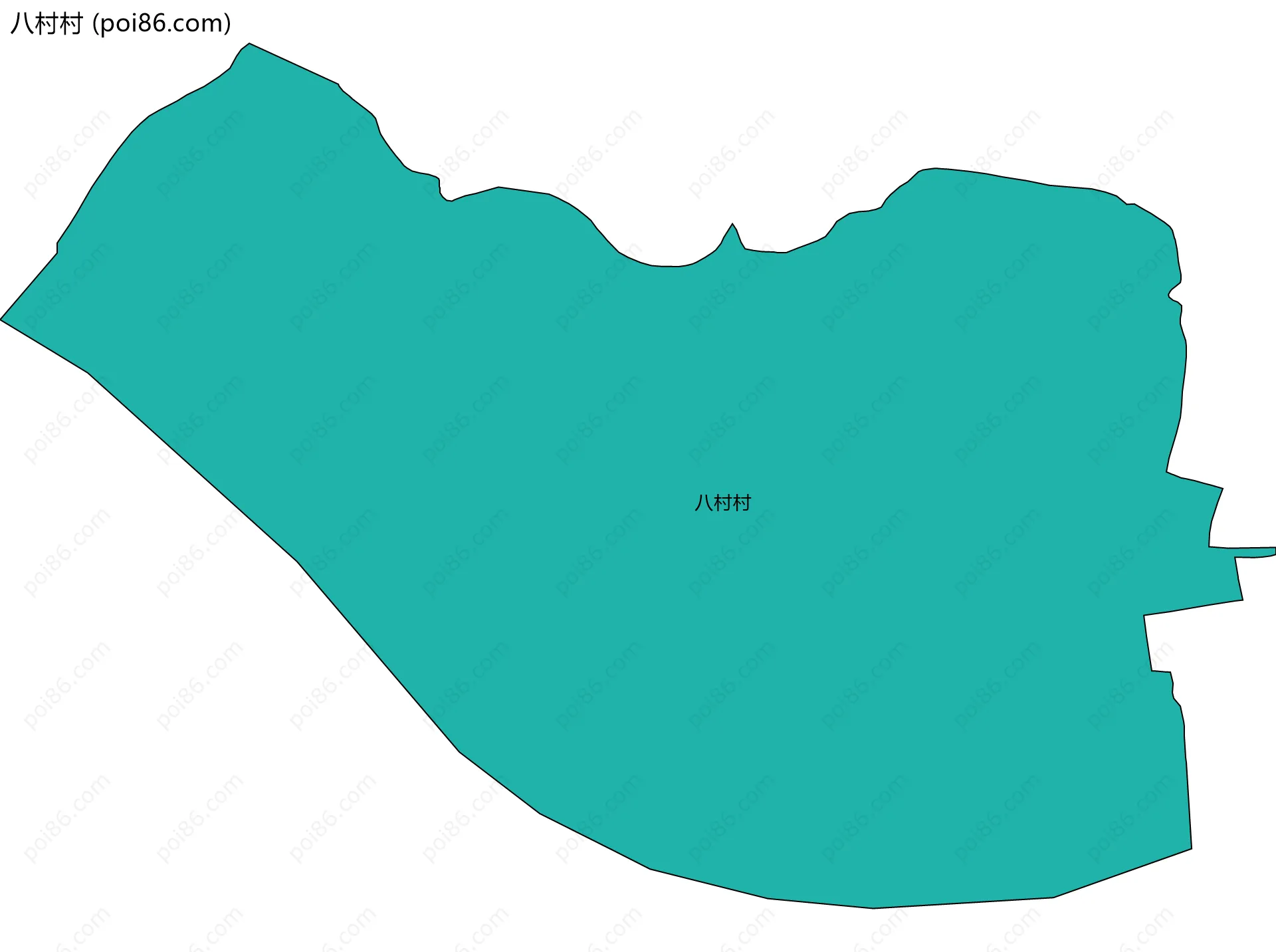 八村村边界地图