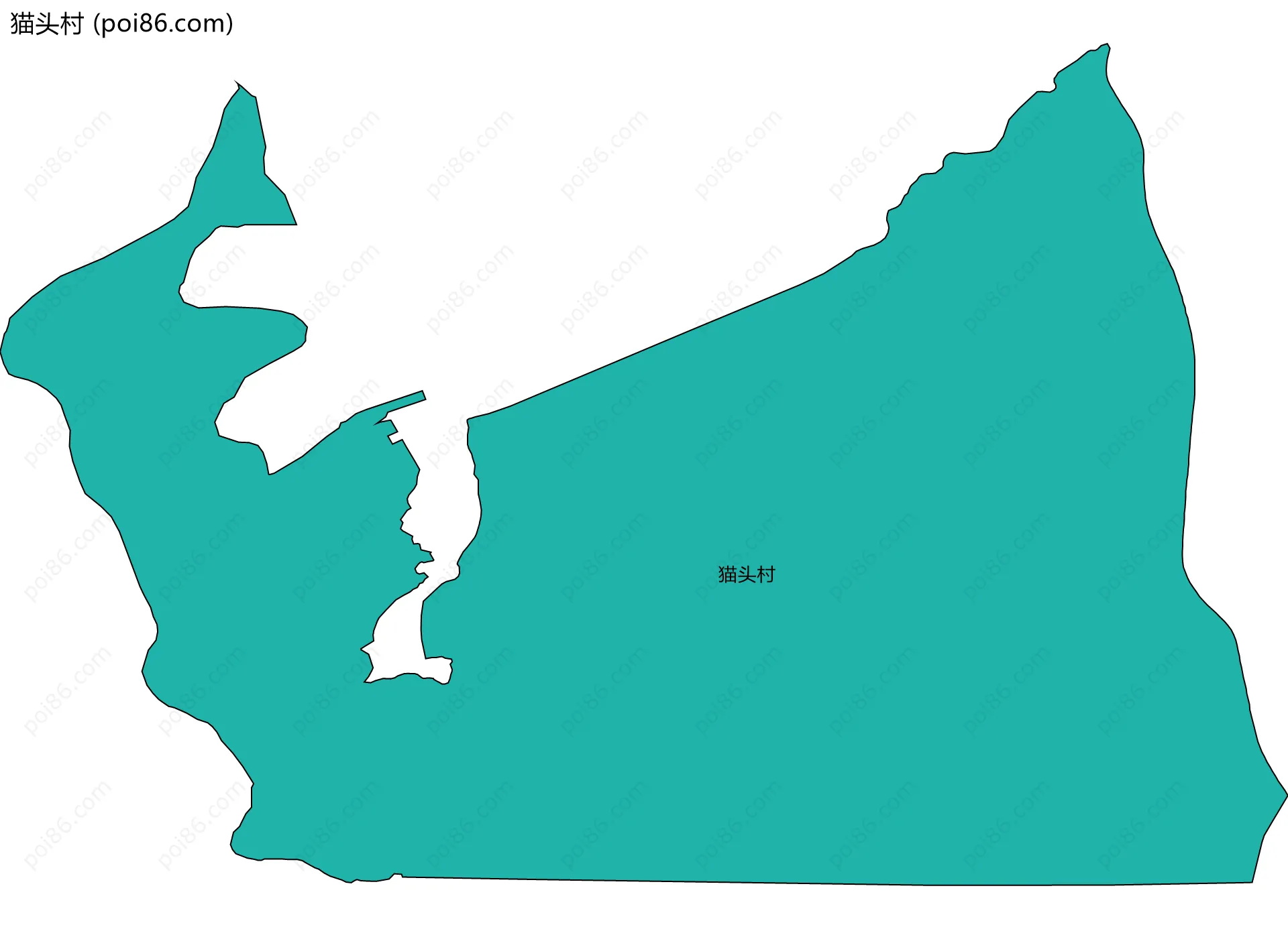 猫头村边界地图