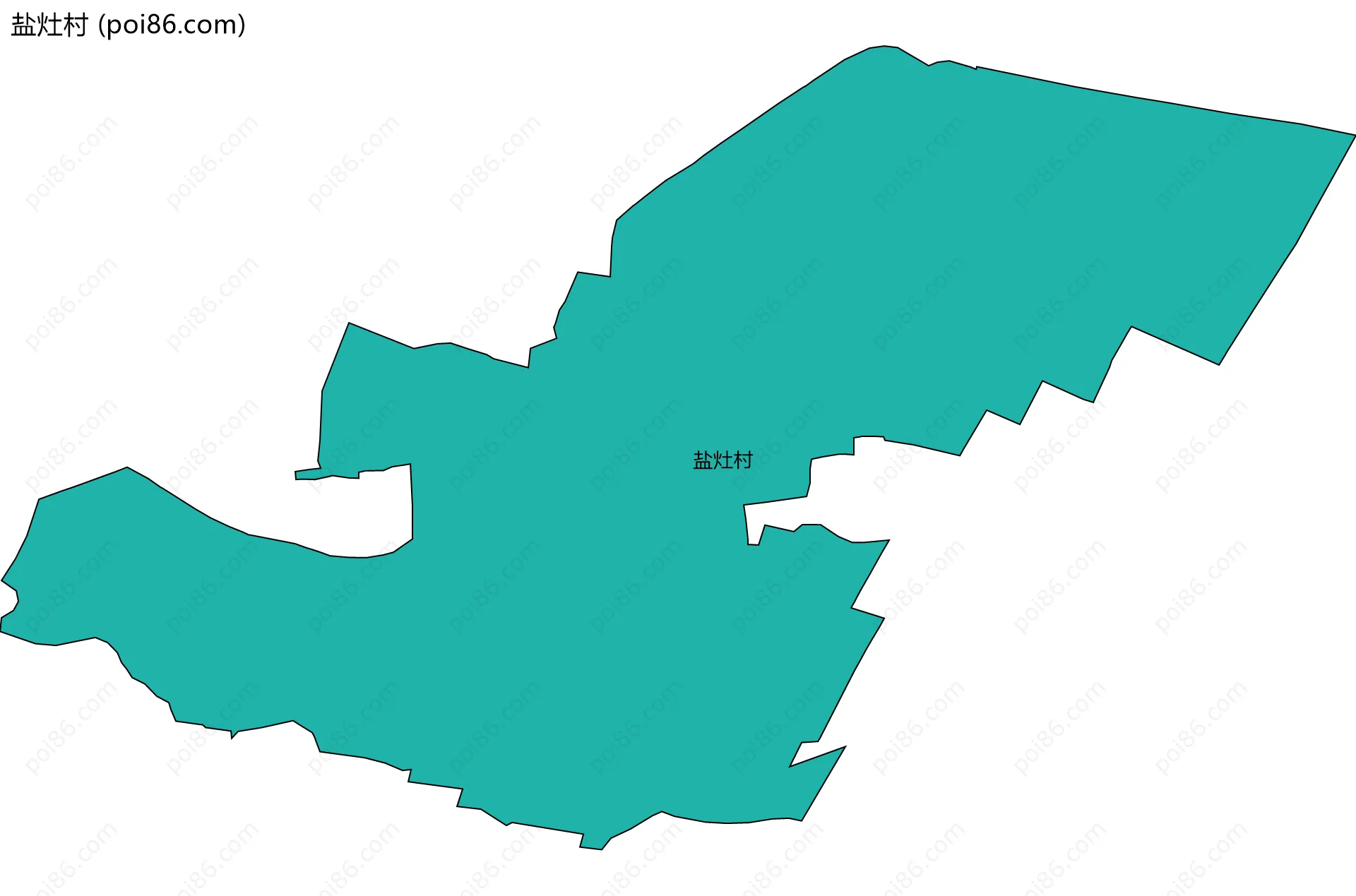 盐灶村边界地图