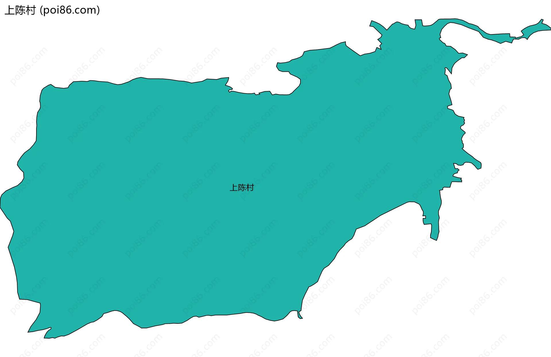 上陈村边界地图